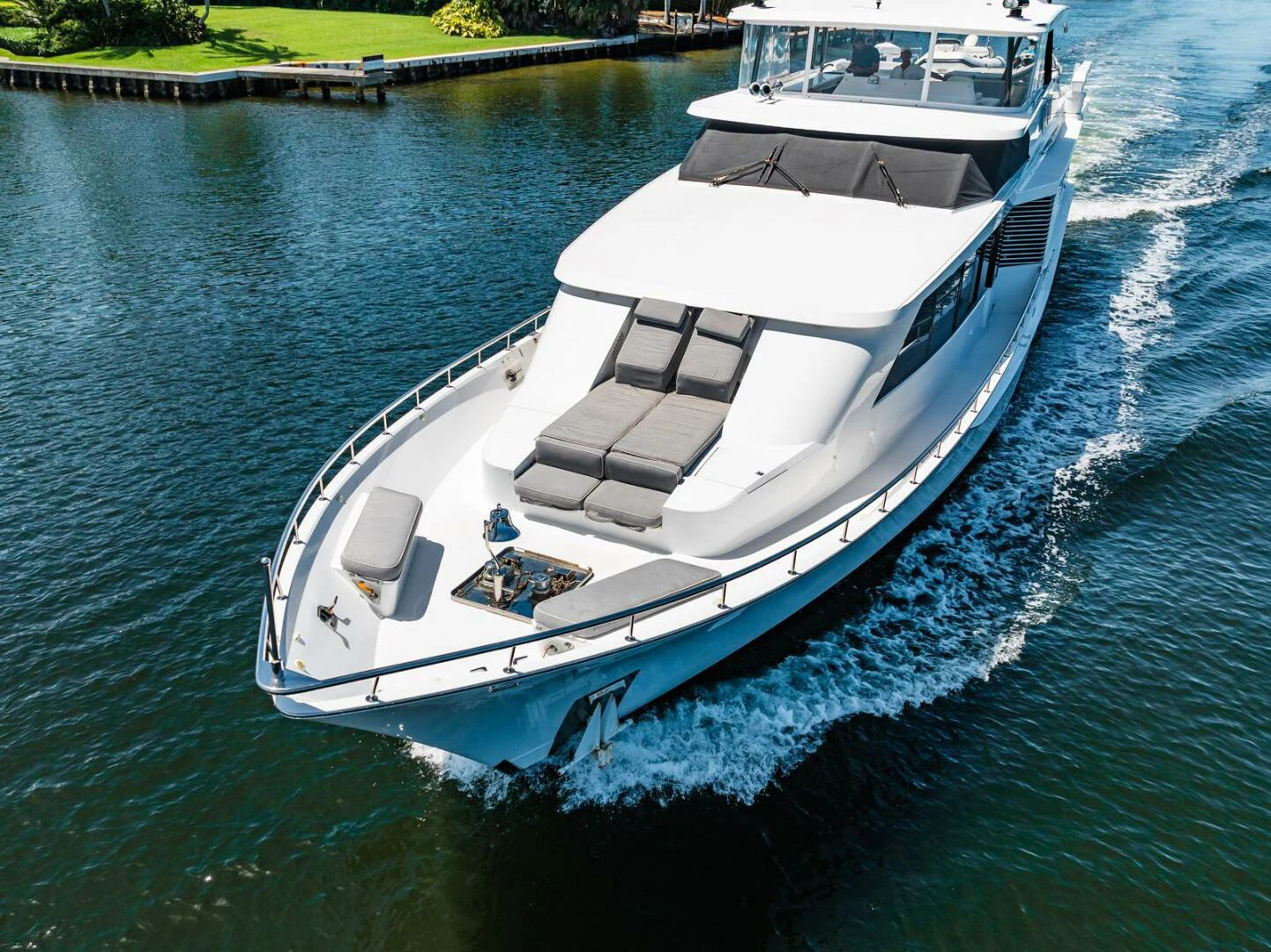 a boat on the water aboard GRACE Yacht for Sale