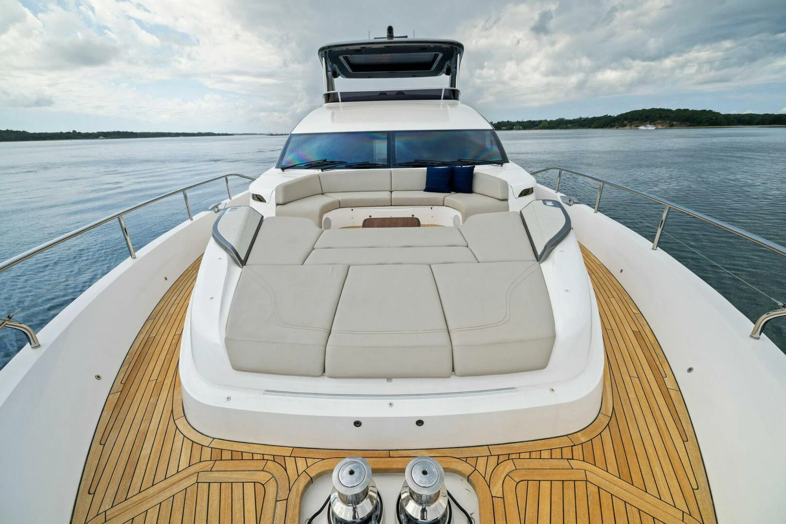 a boat on a body of water aboard RAW BAR Yacht for Sale