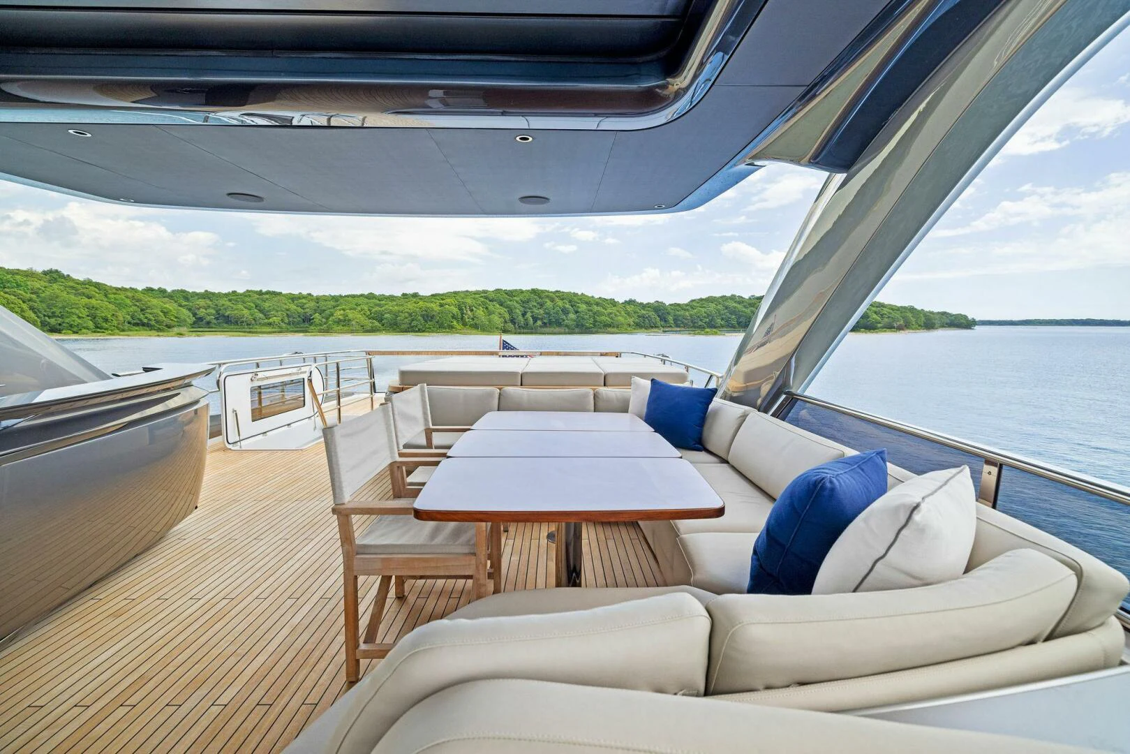 a boat on the water aboard RAW BAR Yacht for Sale