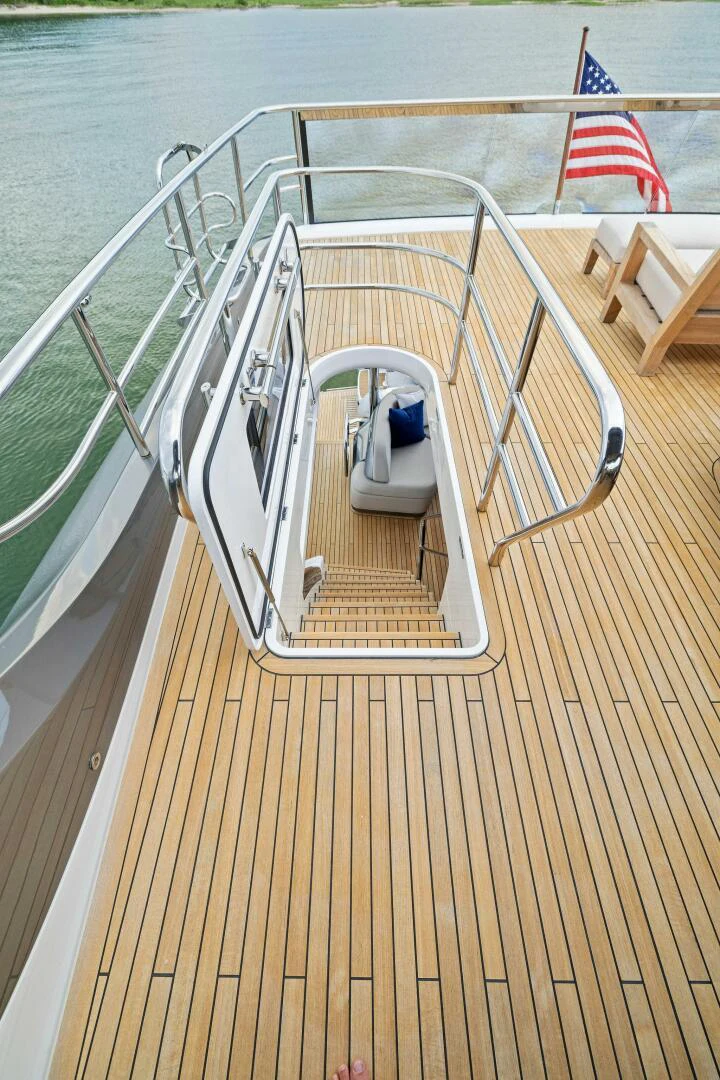 a boat on the water aboard RAW BAR Yacht for Sale