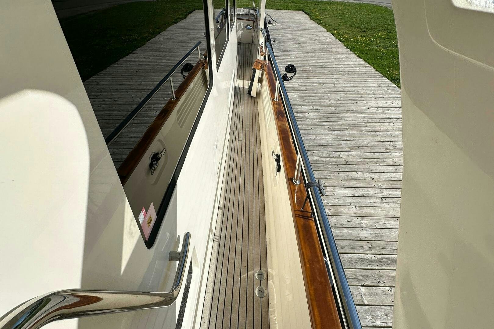 a train on the railway tracks aboard MISS STEPHANIE  Yacht for Sale