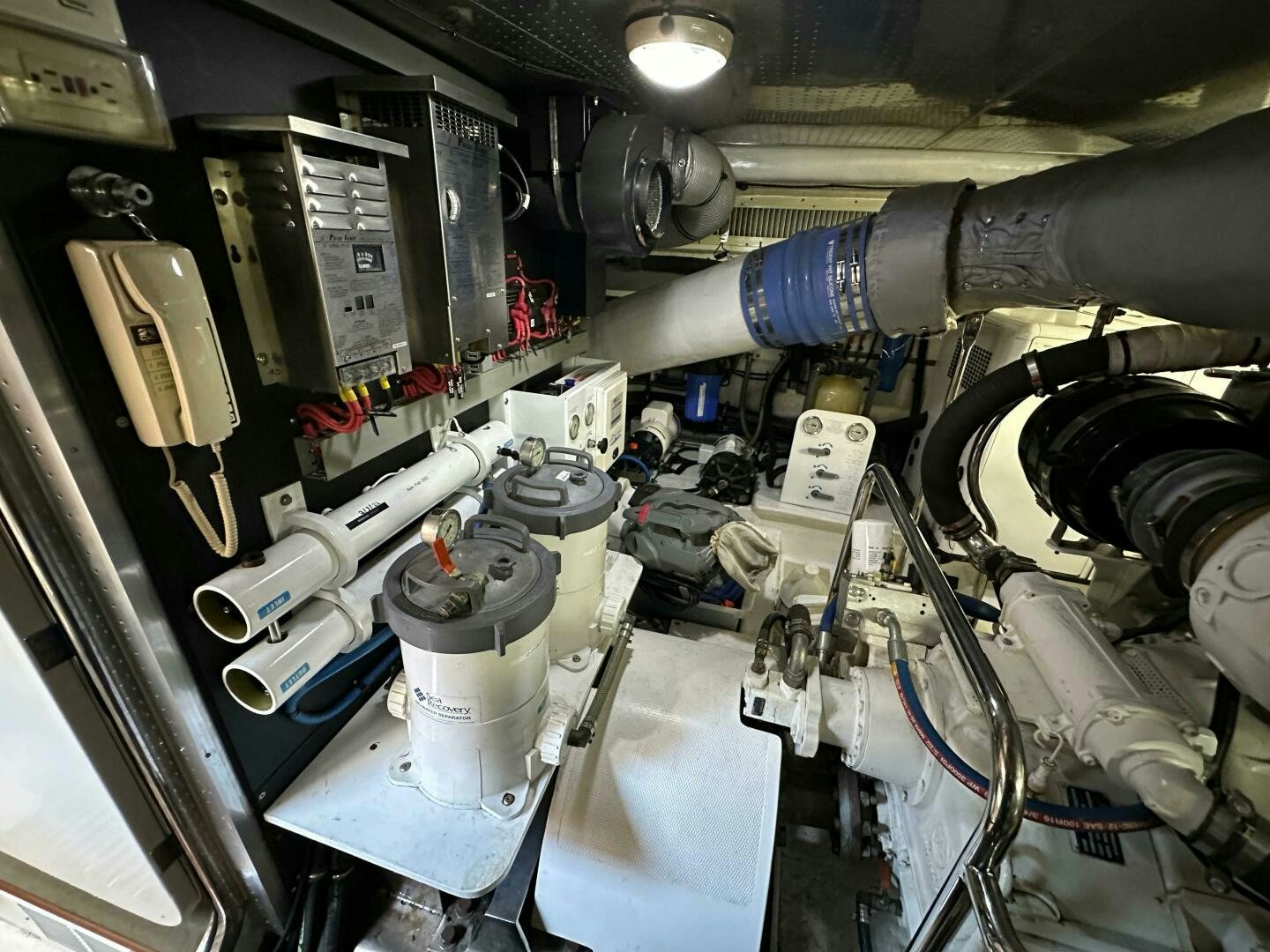 a close-up of a machine aboard MISS STEPHANIE  Yacht for Sale