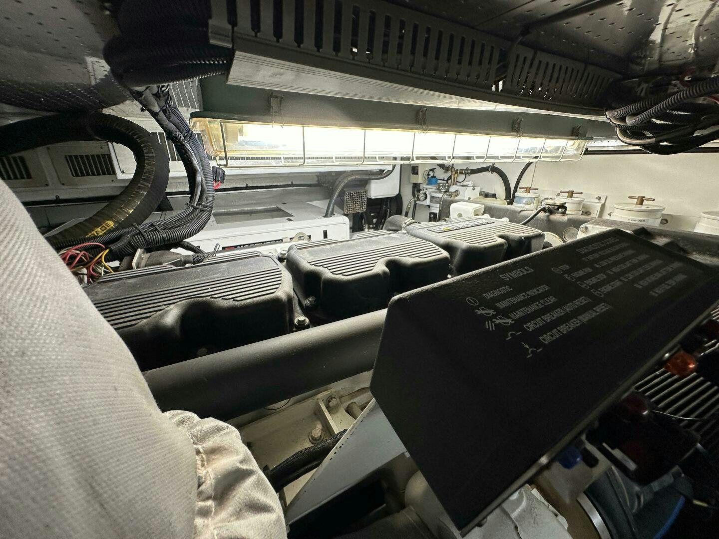 a car with a large amount of equipment in it aboard MISS STEPHANIE  Yacht for Sale