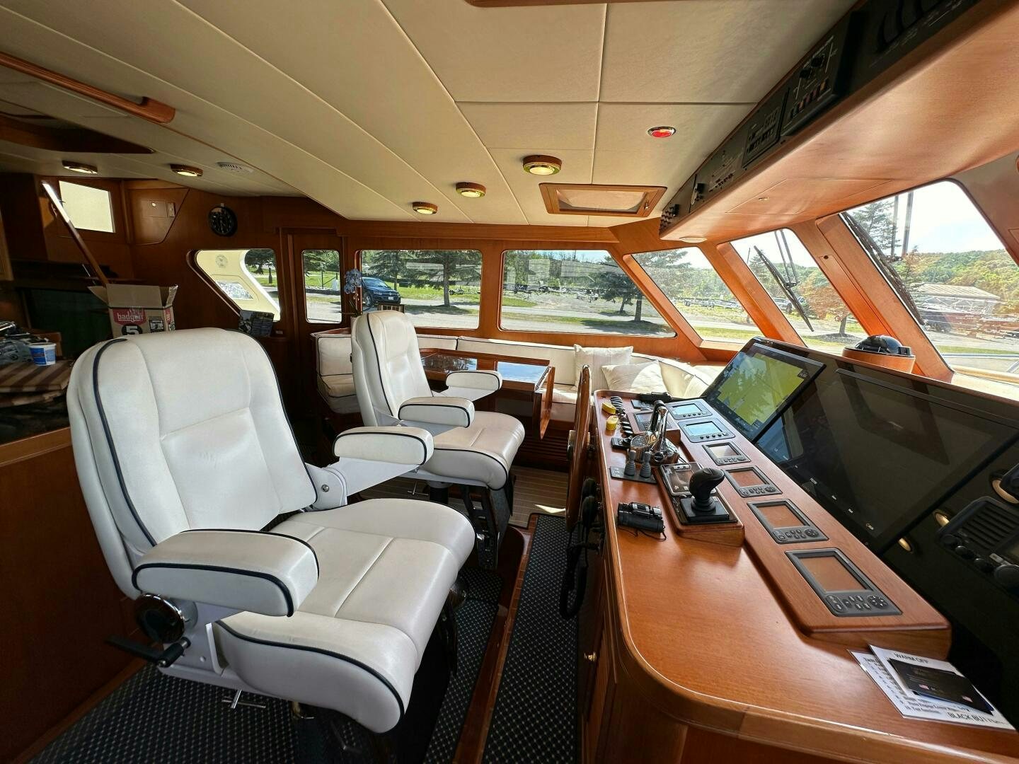 inside of a bus aboard MISS STEPHANIE  Yacht for Sale