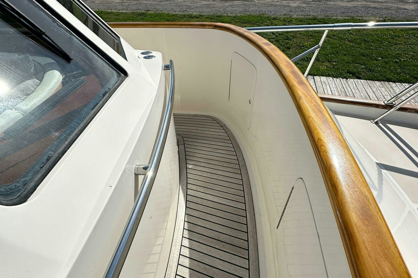 a car with a door open aboard MISS STEPHANIE  Yacht for Sale