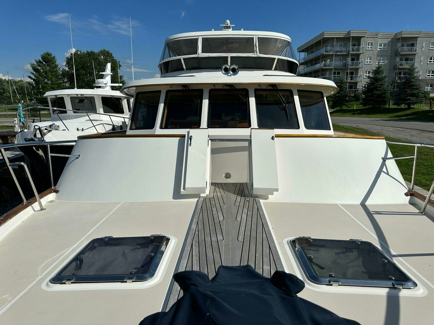 a group of boats are parked in a harbor aboard MISS STEPHANIE  Yacht for Sale