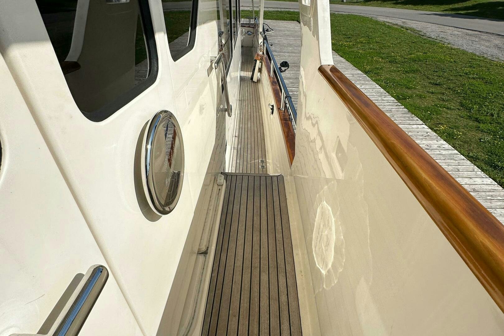 a view of a train from inside a vehicle aboard MISS STEPHANIE  Yacht for Sale
