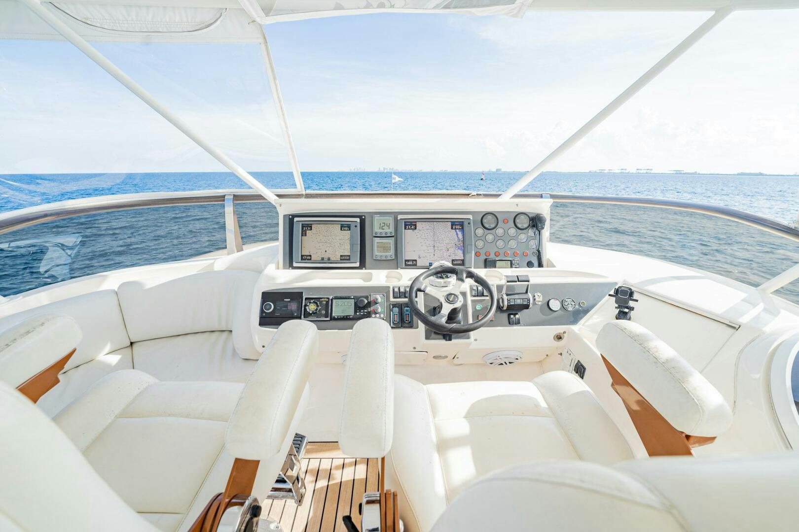 the cockpit of a plane aboard HALF MINE Yacht for Sale