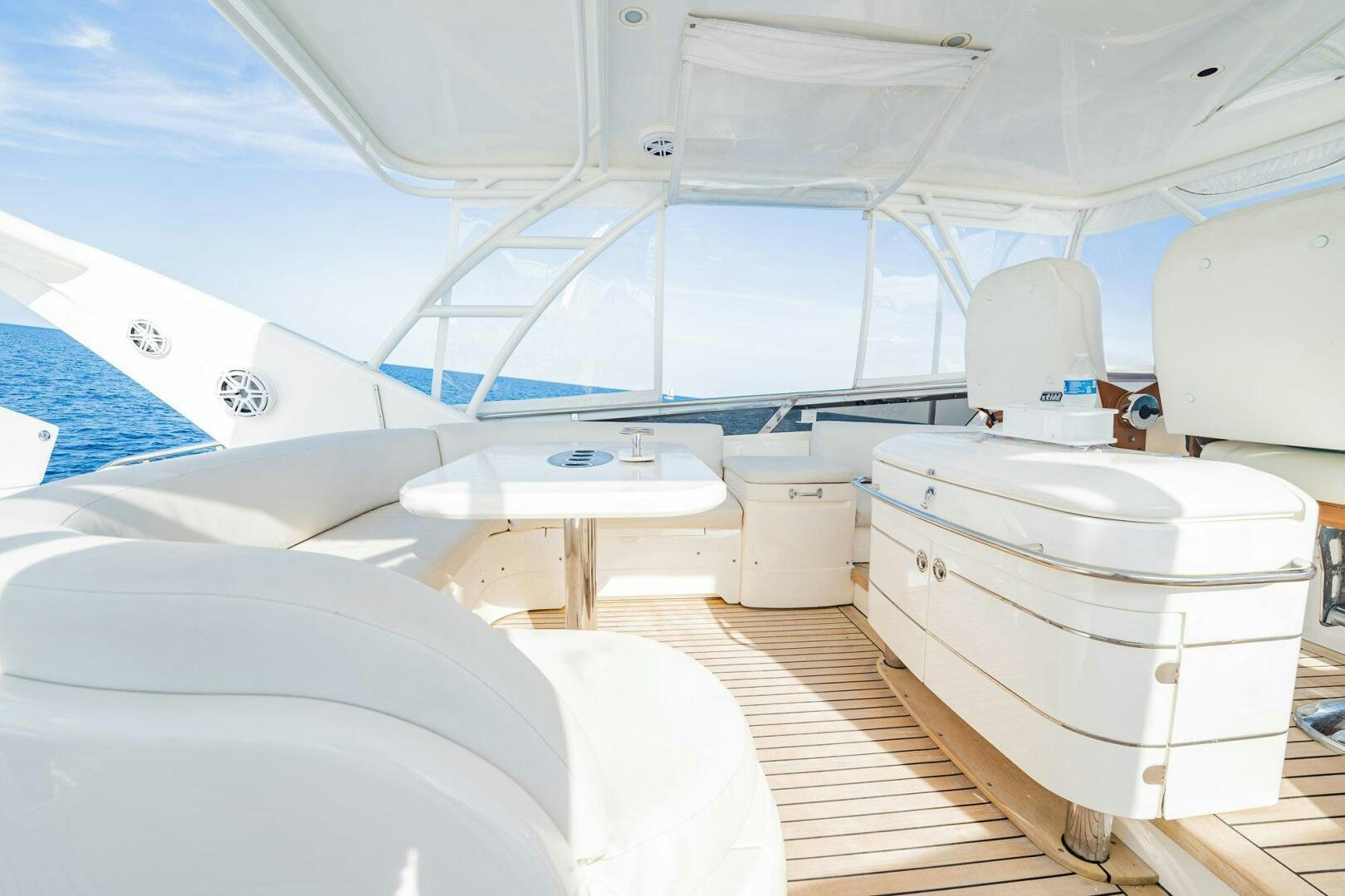 a boat with a sink and a toilet aboard HALF MINE Yacht for Sale