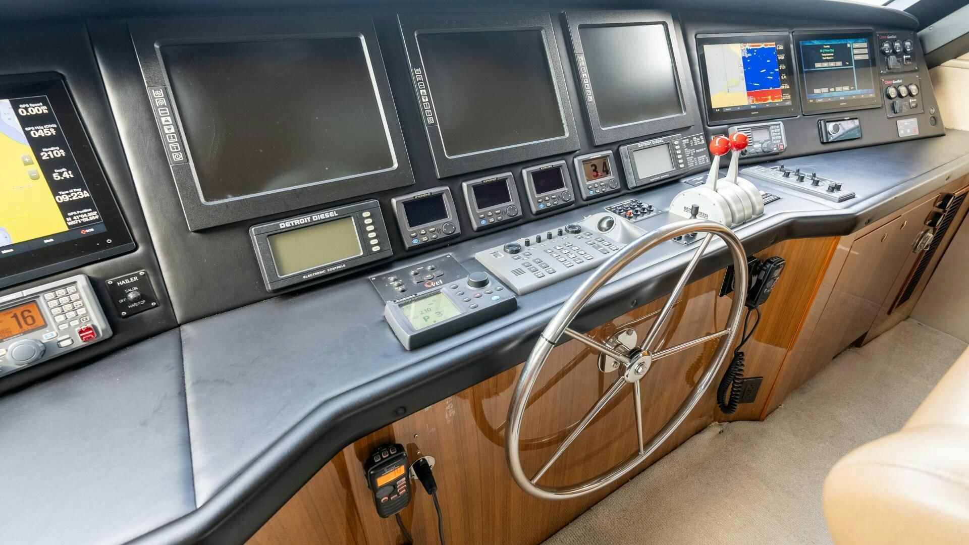 a machine with many buttons aboard BLUE EYES Yacht for Sale