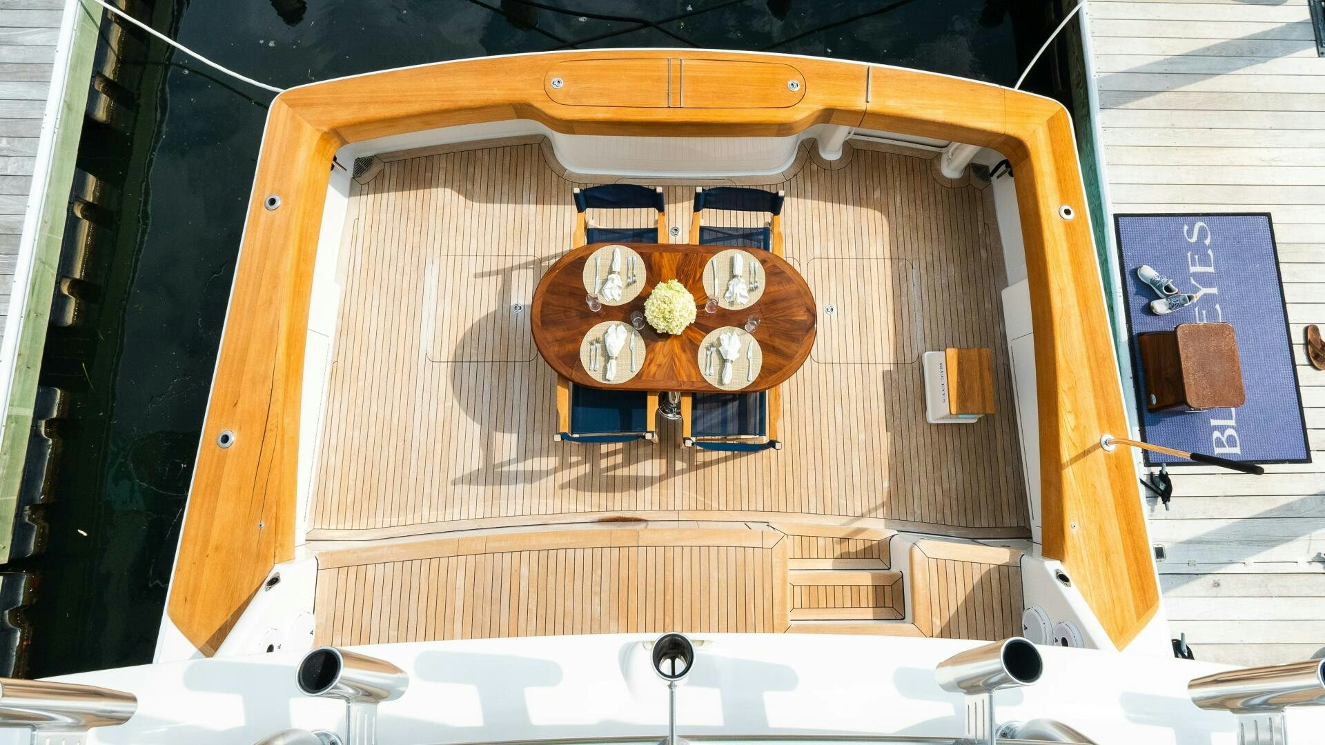 a model of a building aboard BLUE EYES Yacht for Sale