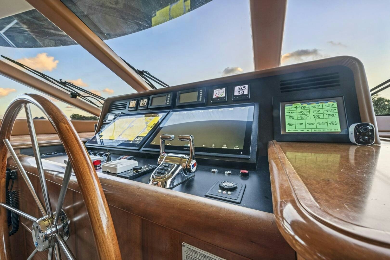 the inside of a car aboard LIFE'S A JOURNEY Yacht for Sale