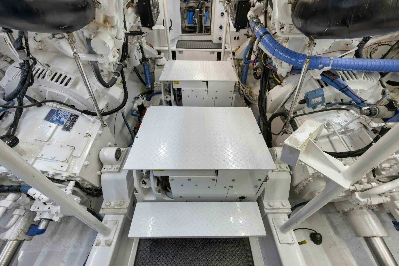 a machine with wires aboard LET  RIDE Yacht for Sale