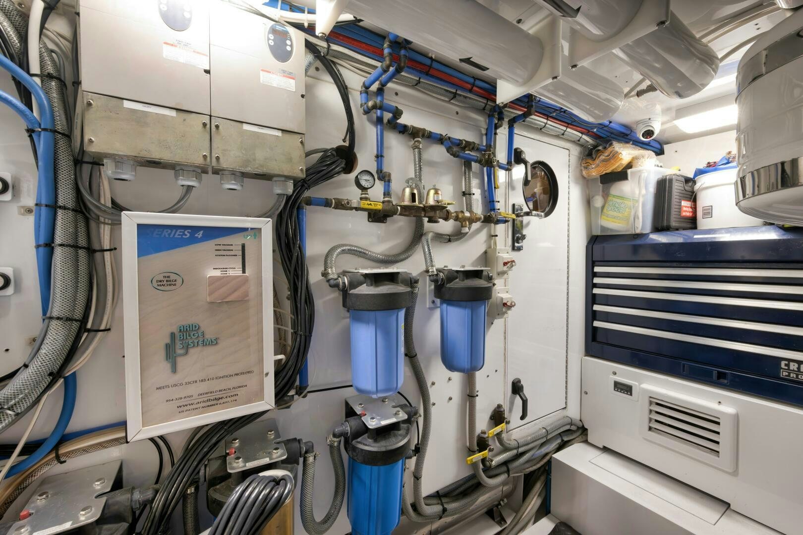a close-up of a machine aboard LET  RIDE Yacht for Sale
