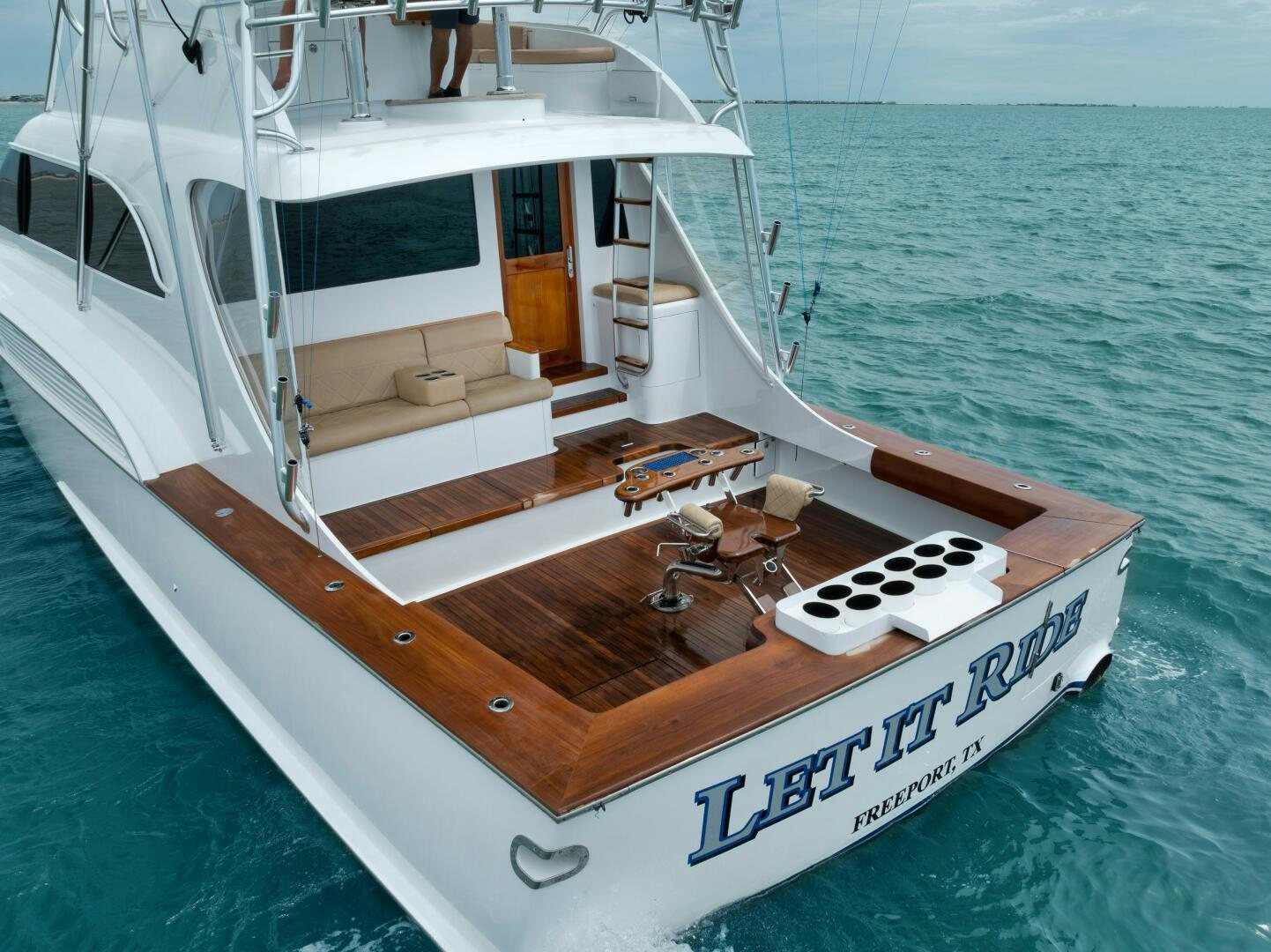 a boat in the water aboard LET  RIDE Yacht for Sale