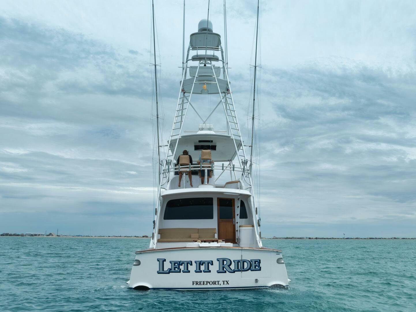 a boat in the water aboard LET  RIDE Yacht for Sale