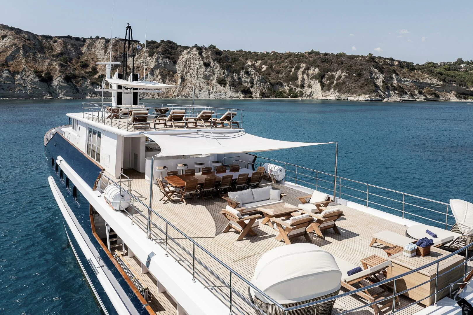 a boat on the water aboard AZTECA Yacht for Sale