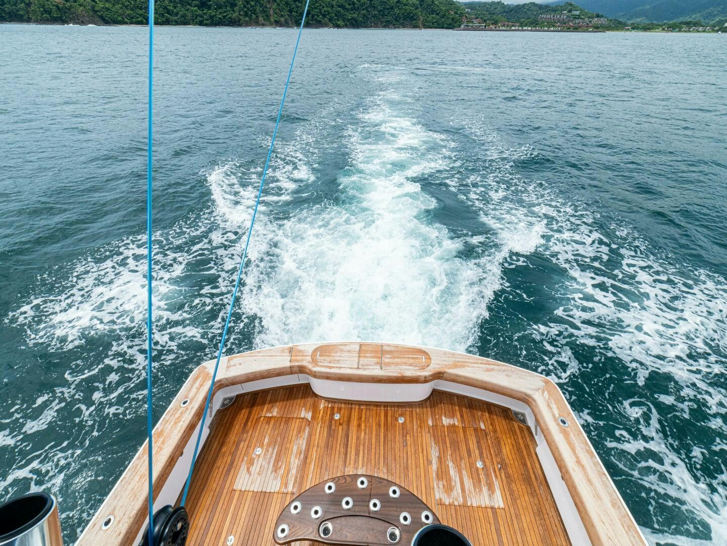 a boat on the water aboard PURA VIDA Yacht for Sale