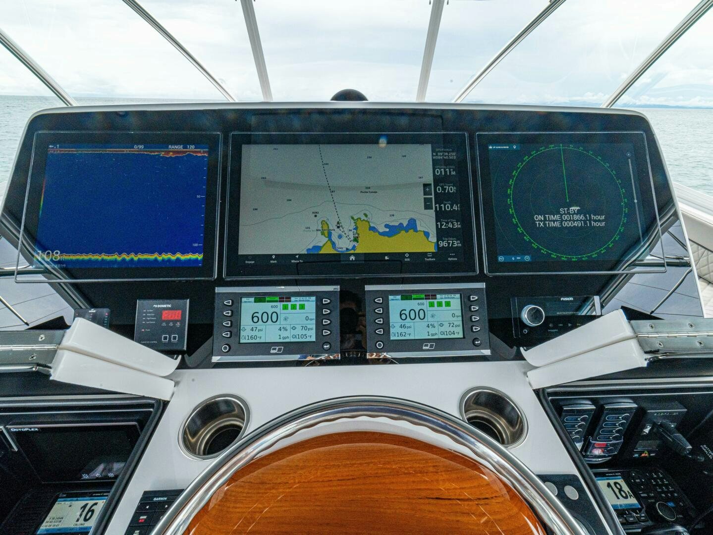 the inside of a boat aboard PURA VIDA Yacht for Sale