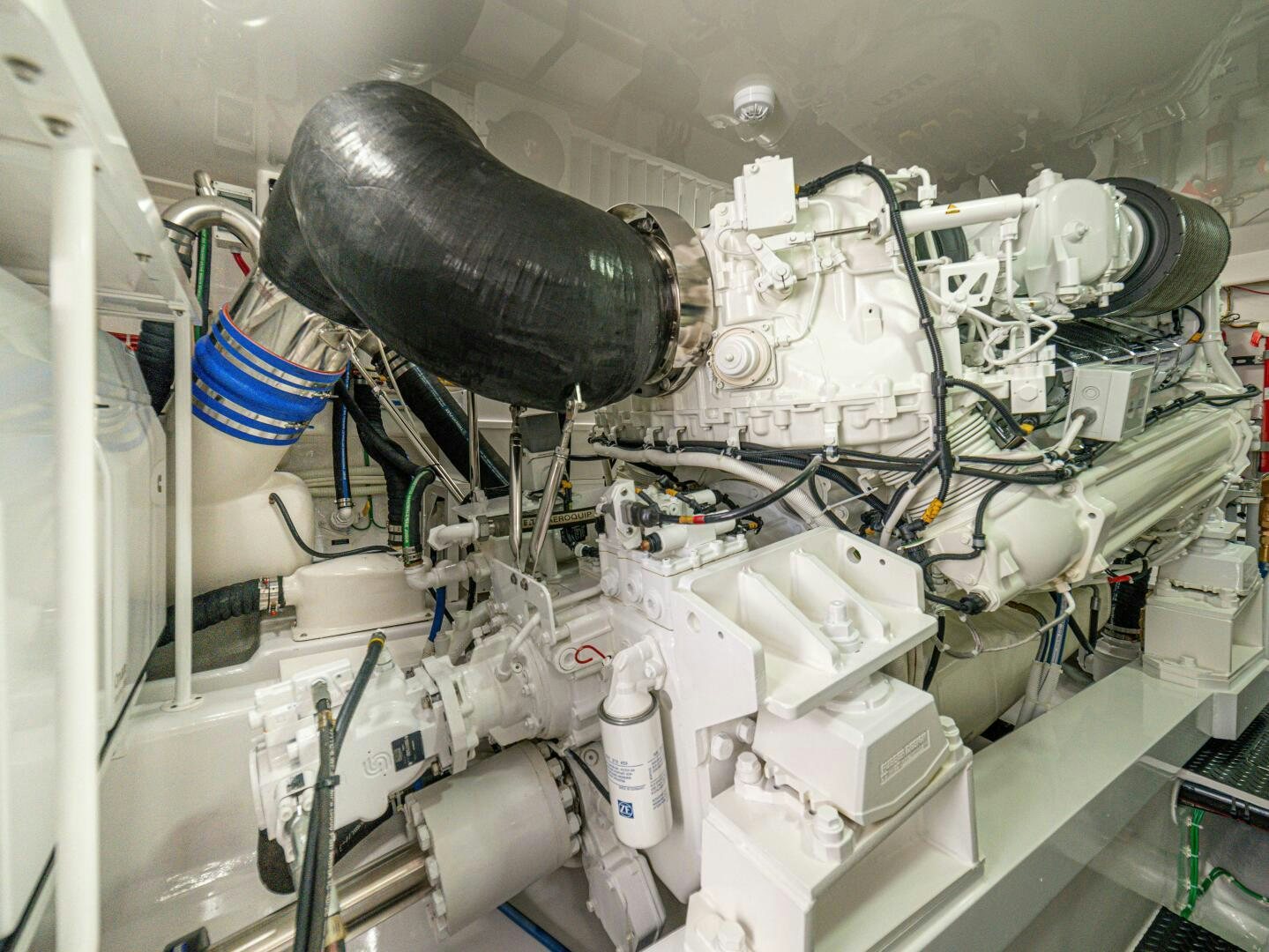 a close-up of a machine aboard PURA VIDA Yacht for Sale