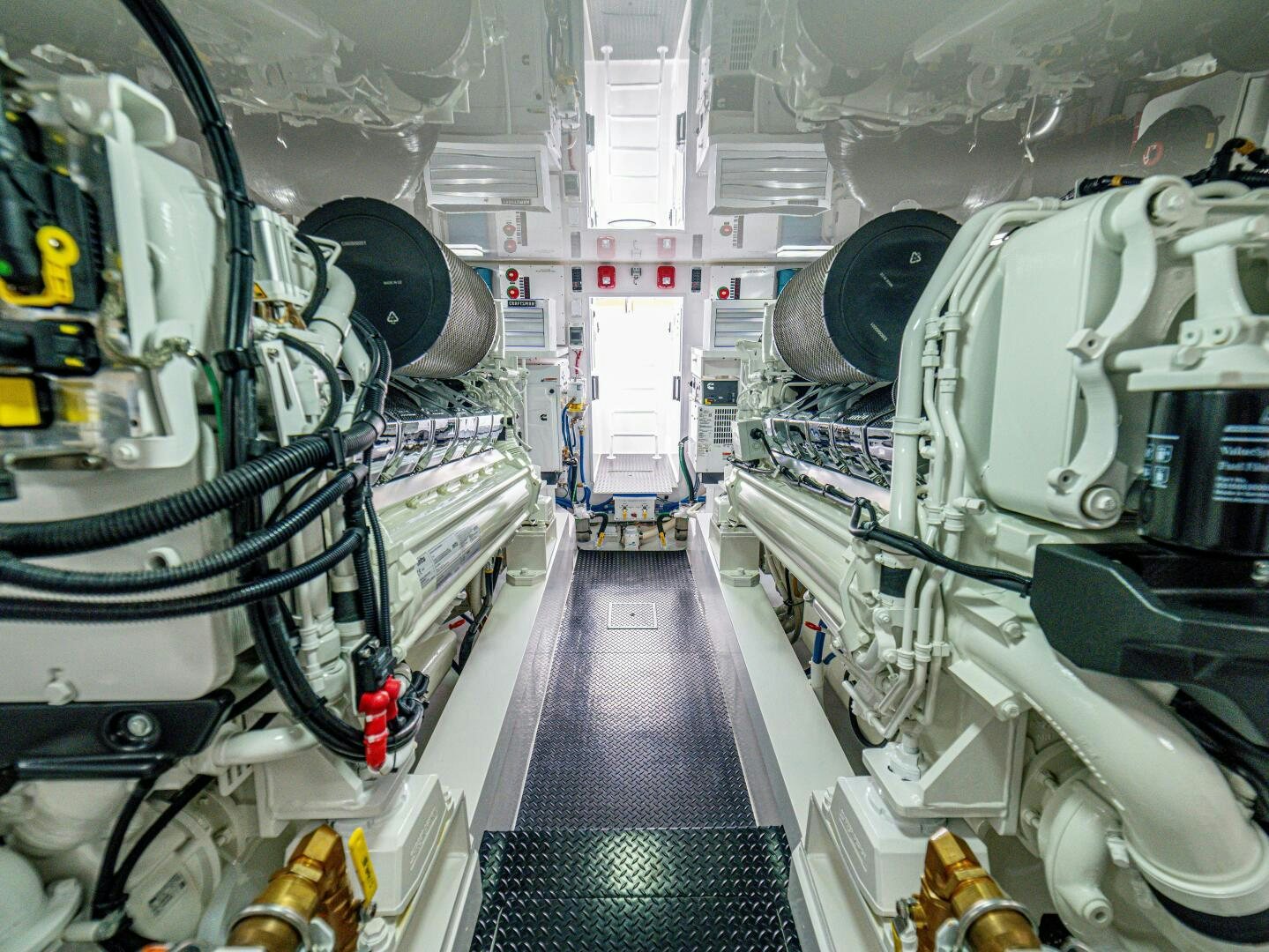 a large white machine aboard PURA VIDA Yacht for Sale