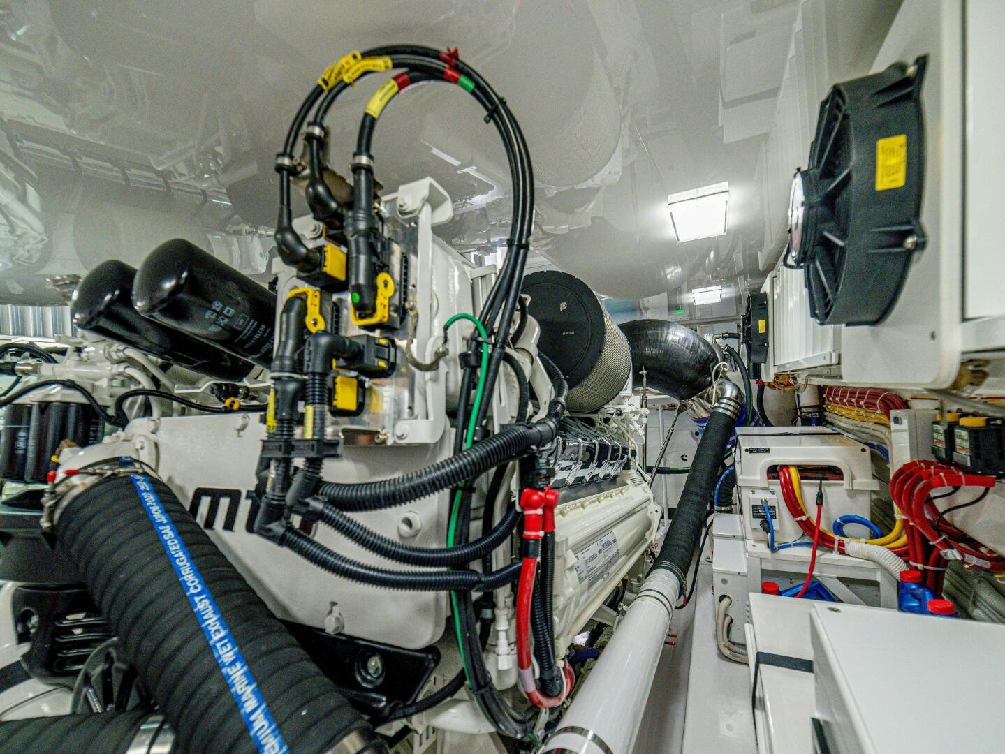 a close-up of a machine aboard PURA VIDA Yacht for Sale