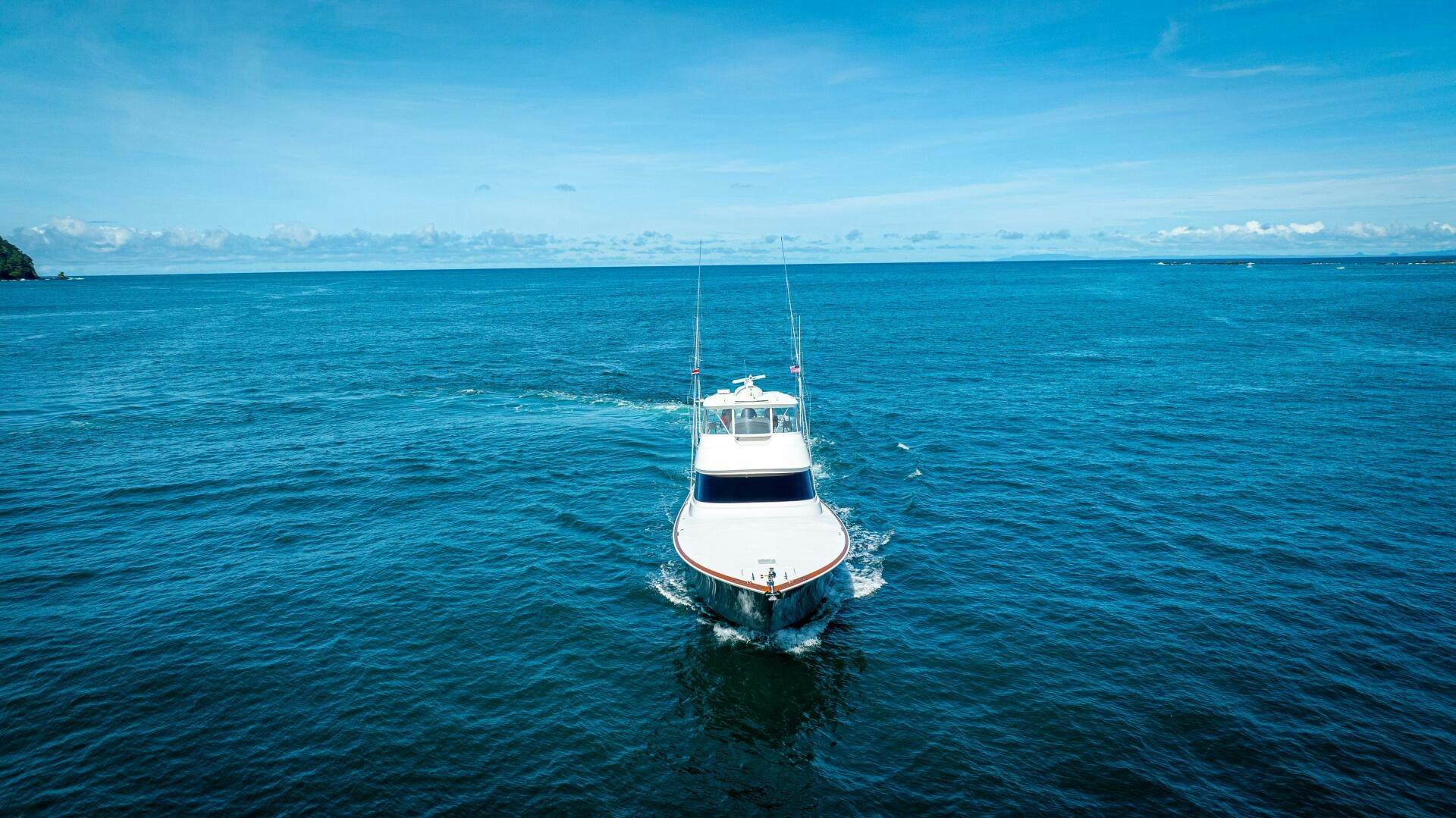 a boat in the water aboard PURA VIDA Yacht for Sale