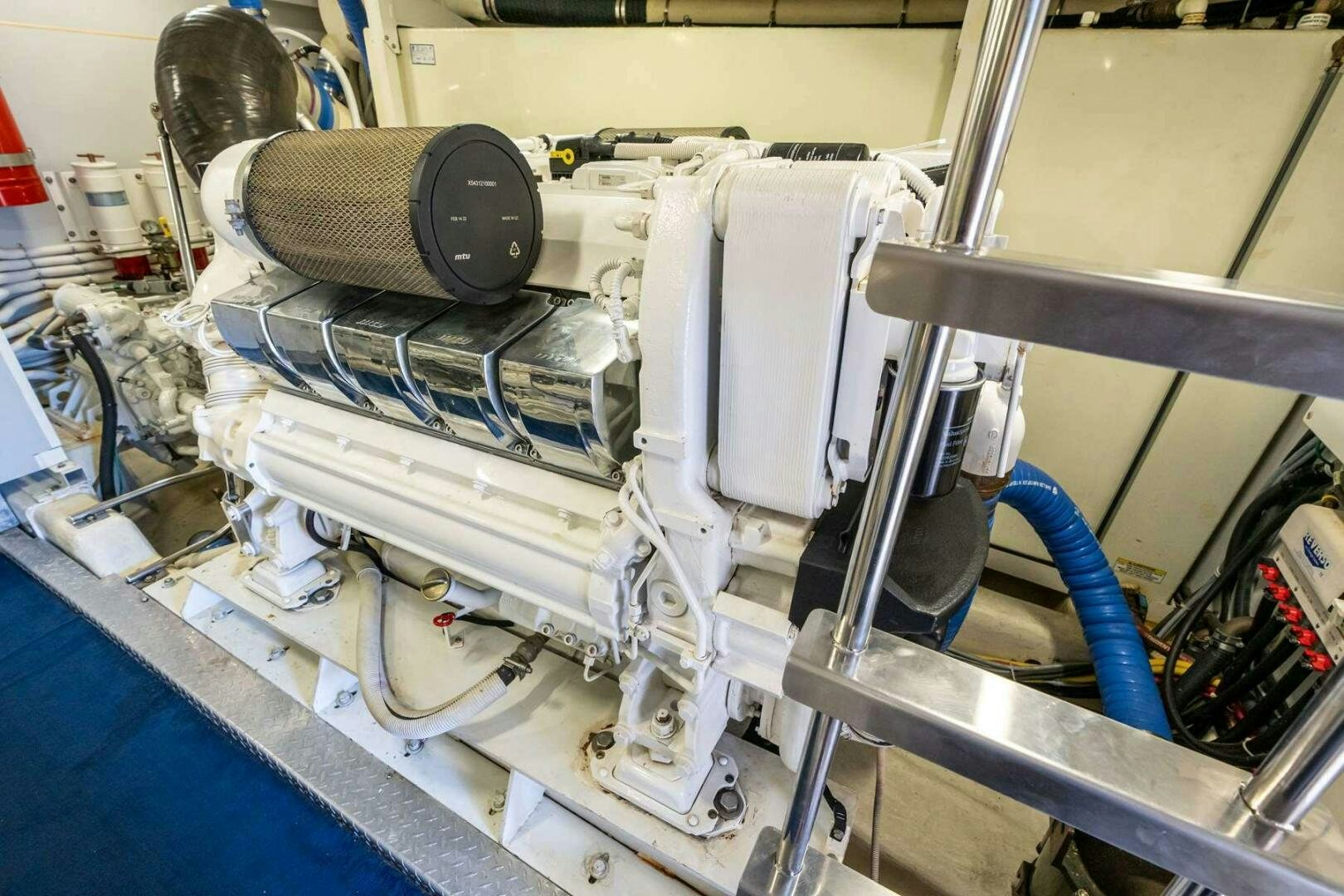 a machine with a large metal object aboard NAVETTE Yacht for Sale