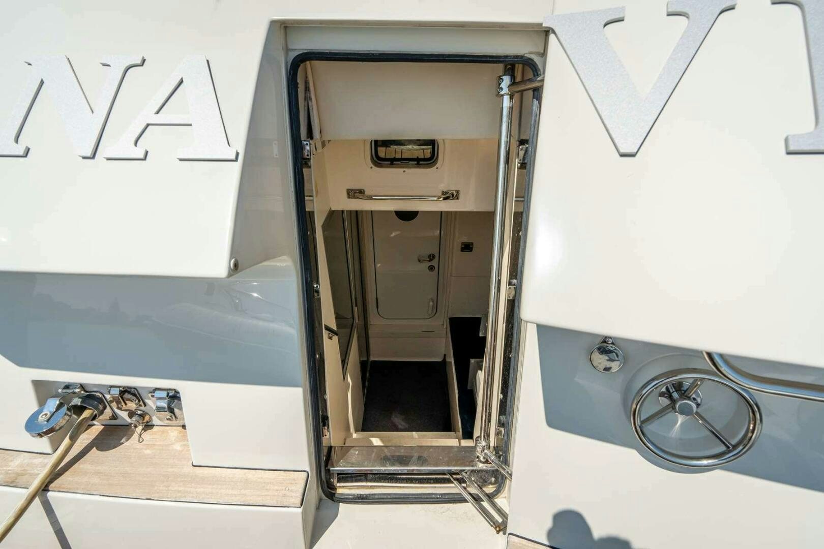 a machine with a door open aboard NAVETTE Yacht for Sale