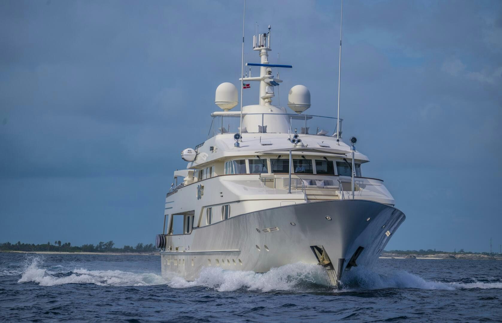 a boat in the water aboard BG Yacht for Sale