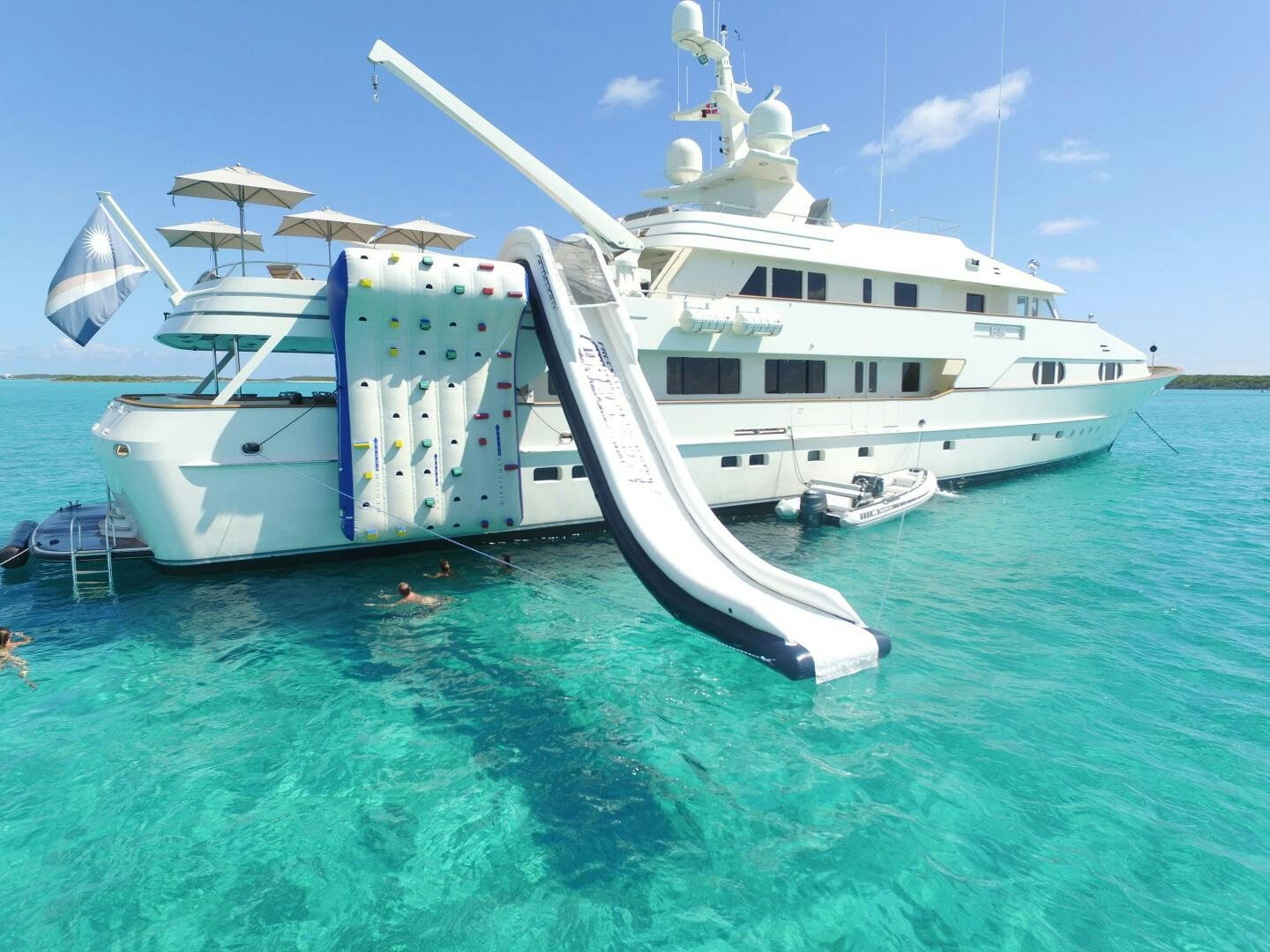 a boat in the water aboard BG Yacht for Sale