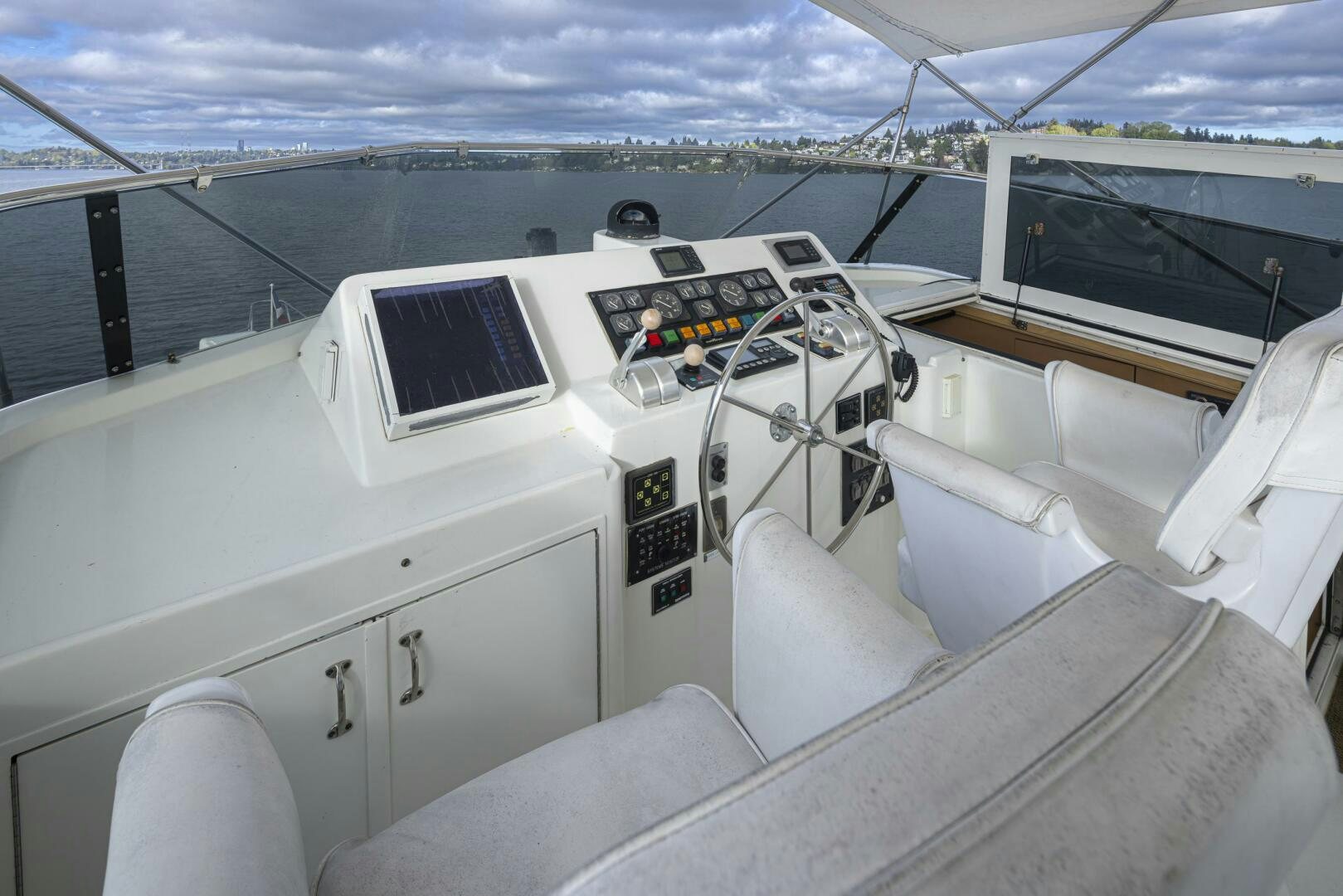 inside of a car aboard LISA SEA I Yacht for Sale