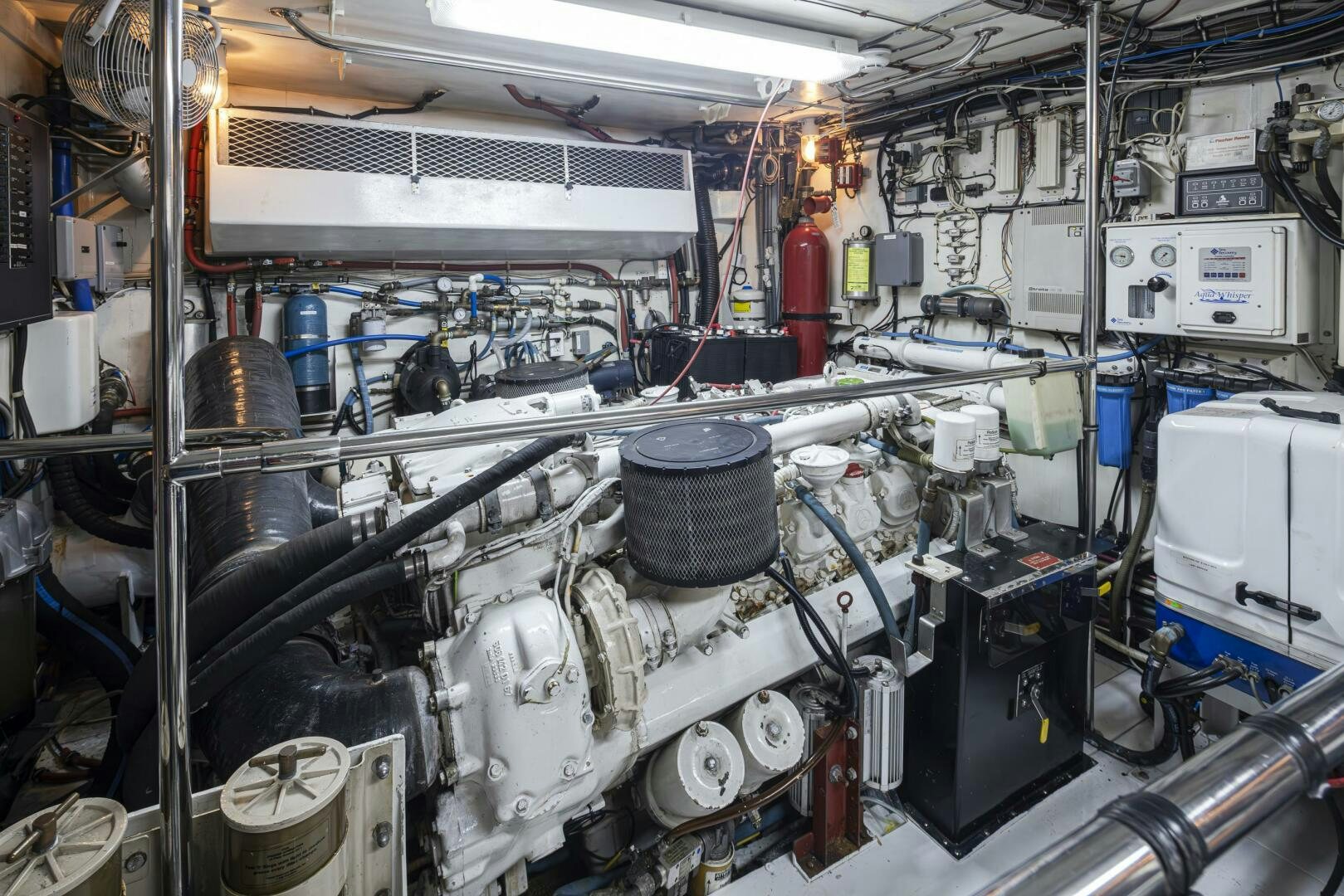 a room with machinery aboard LISA SEA I Yacht for Sale