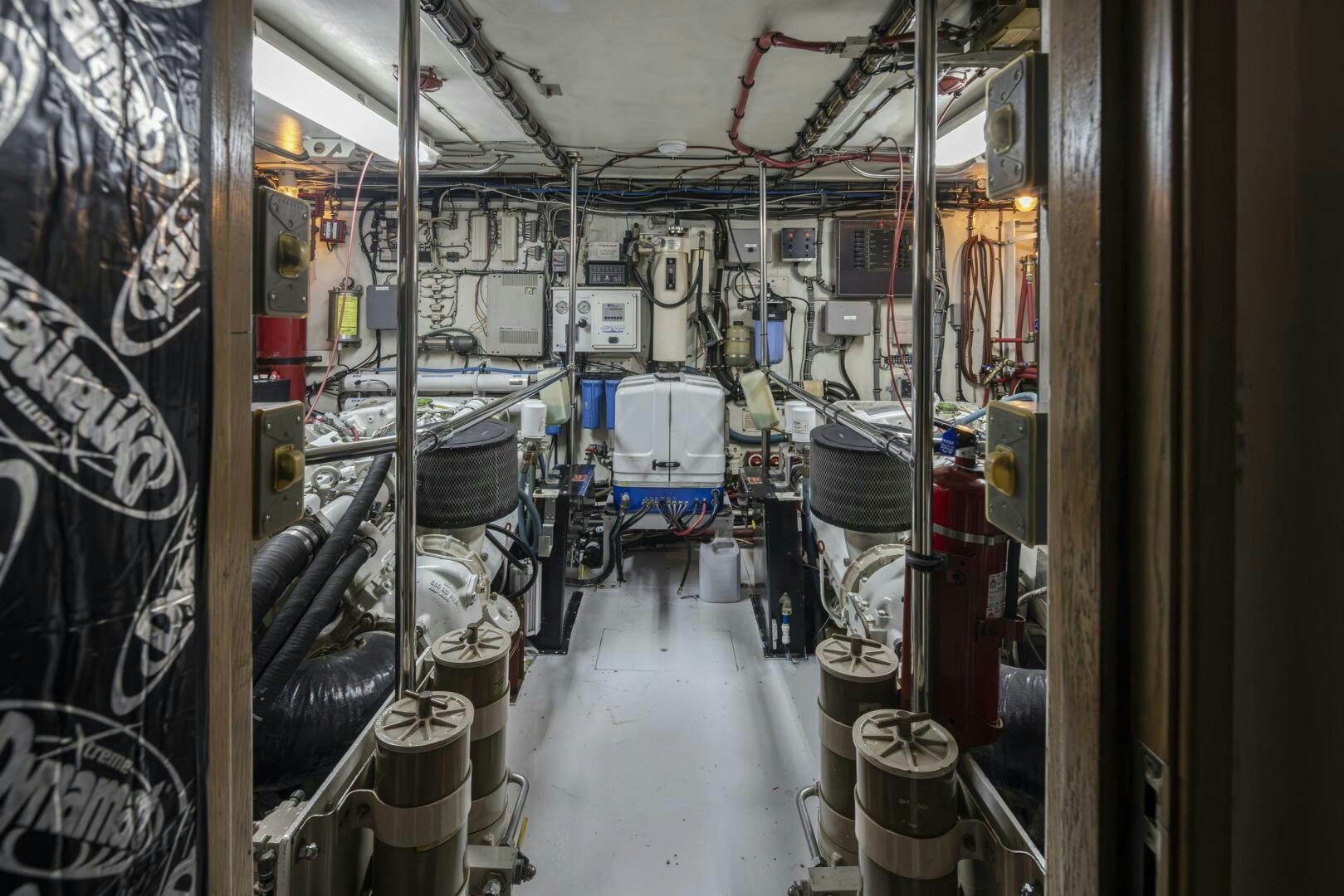 a room with a lot of equipment aboard LISA SEA I Yacht for Sale