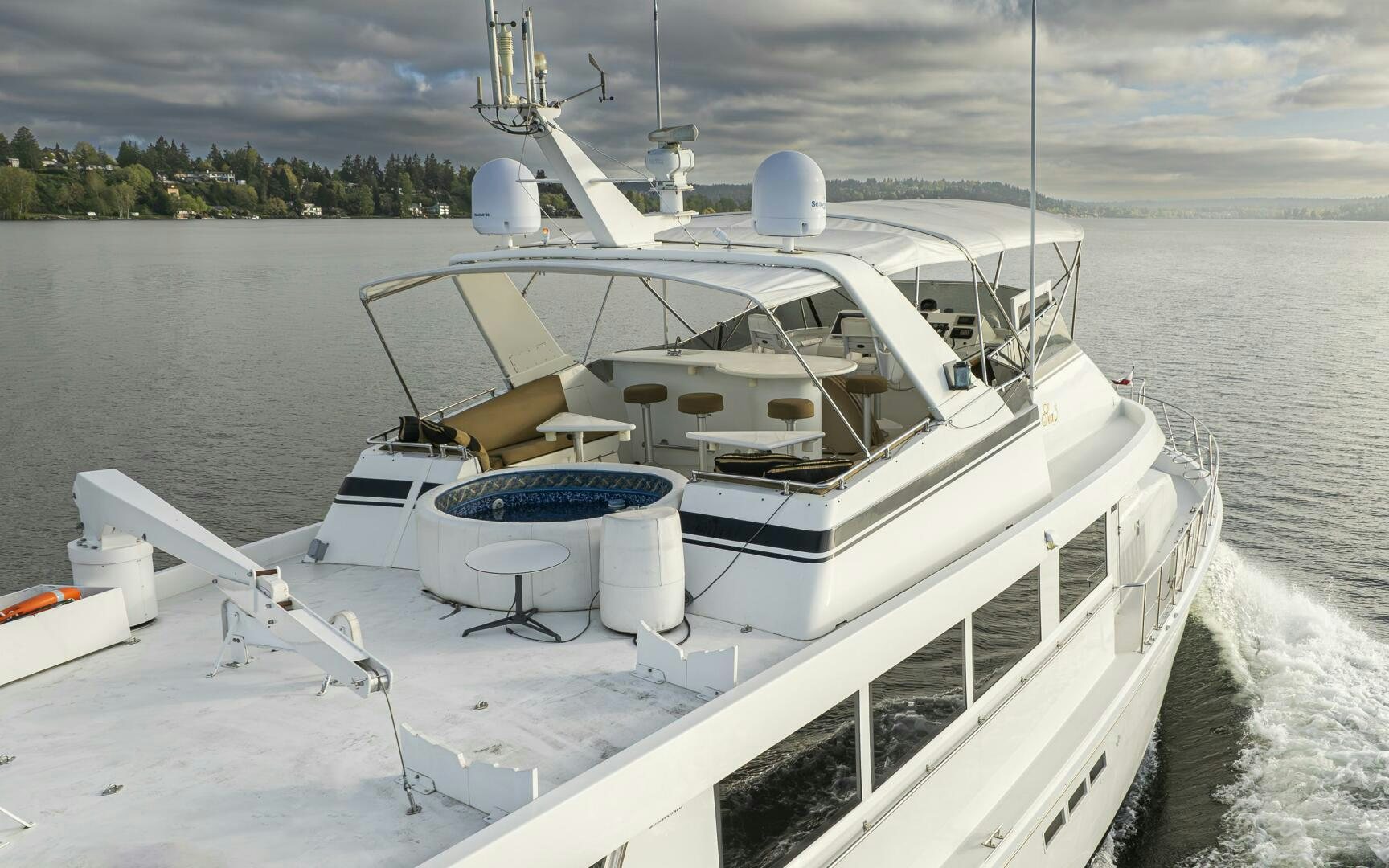 a boat on the water aboard LISA SEA I Yacht for Sale