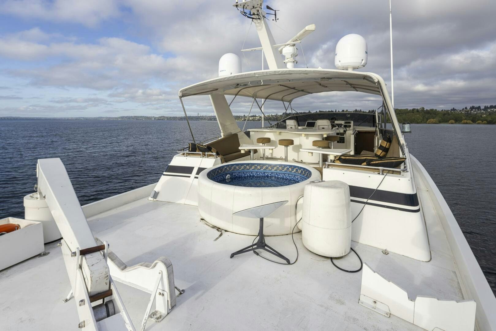 a boat on the water aboard LISA SEA I Yacht for Sale