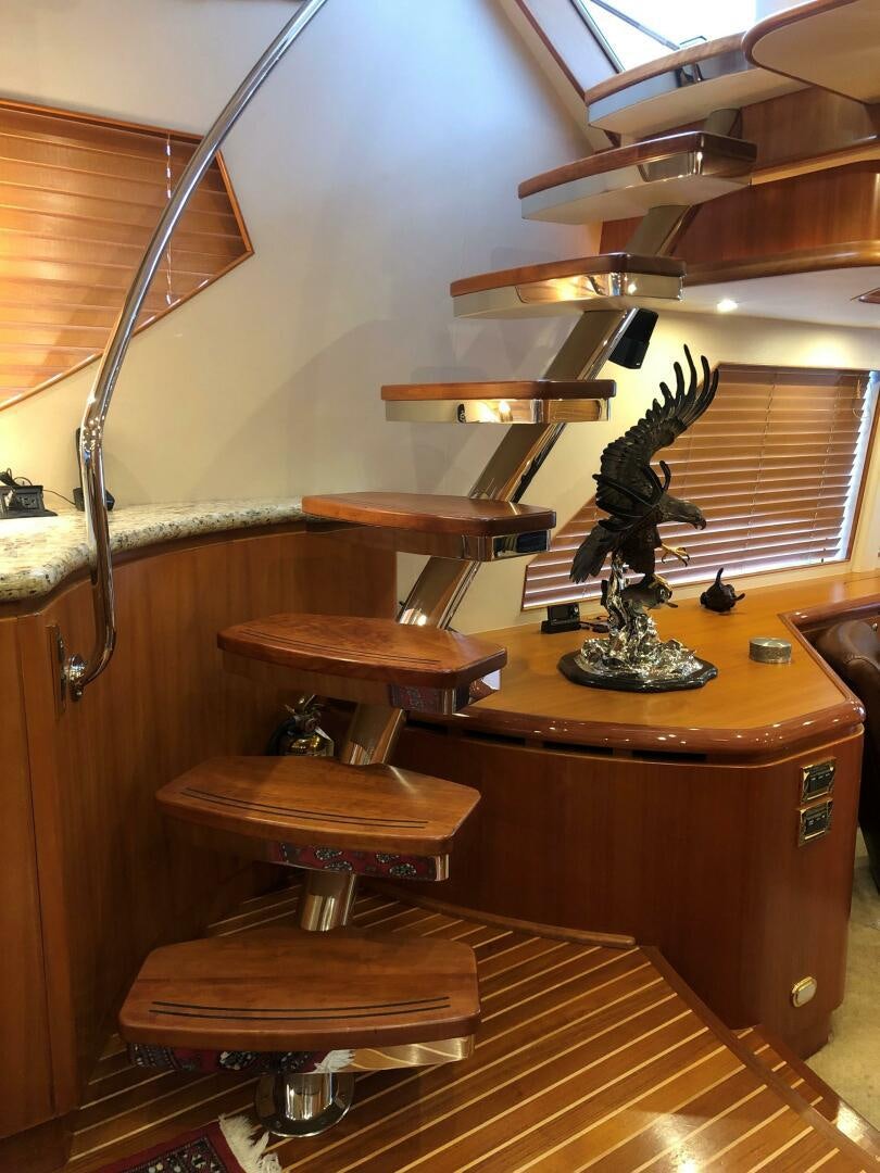 a wooden table with a few wooden pieces on it aboard ENCHANTRESS Yacht for Sale