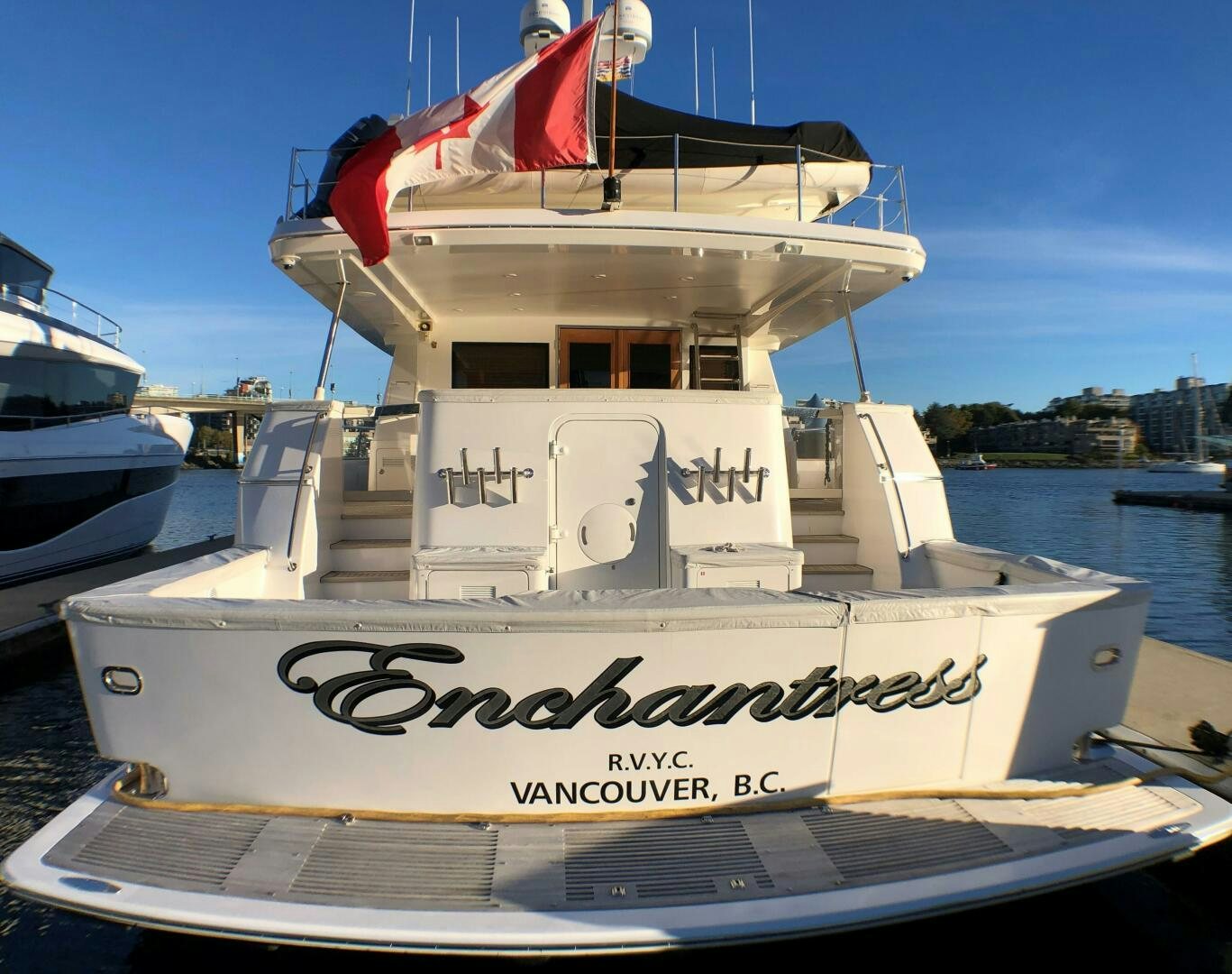 a boat on the water aboard ENCHANTRESS Yacht for Sale