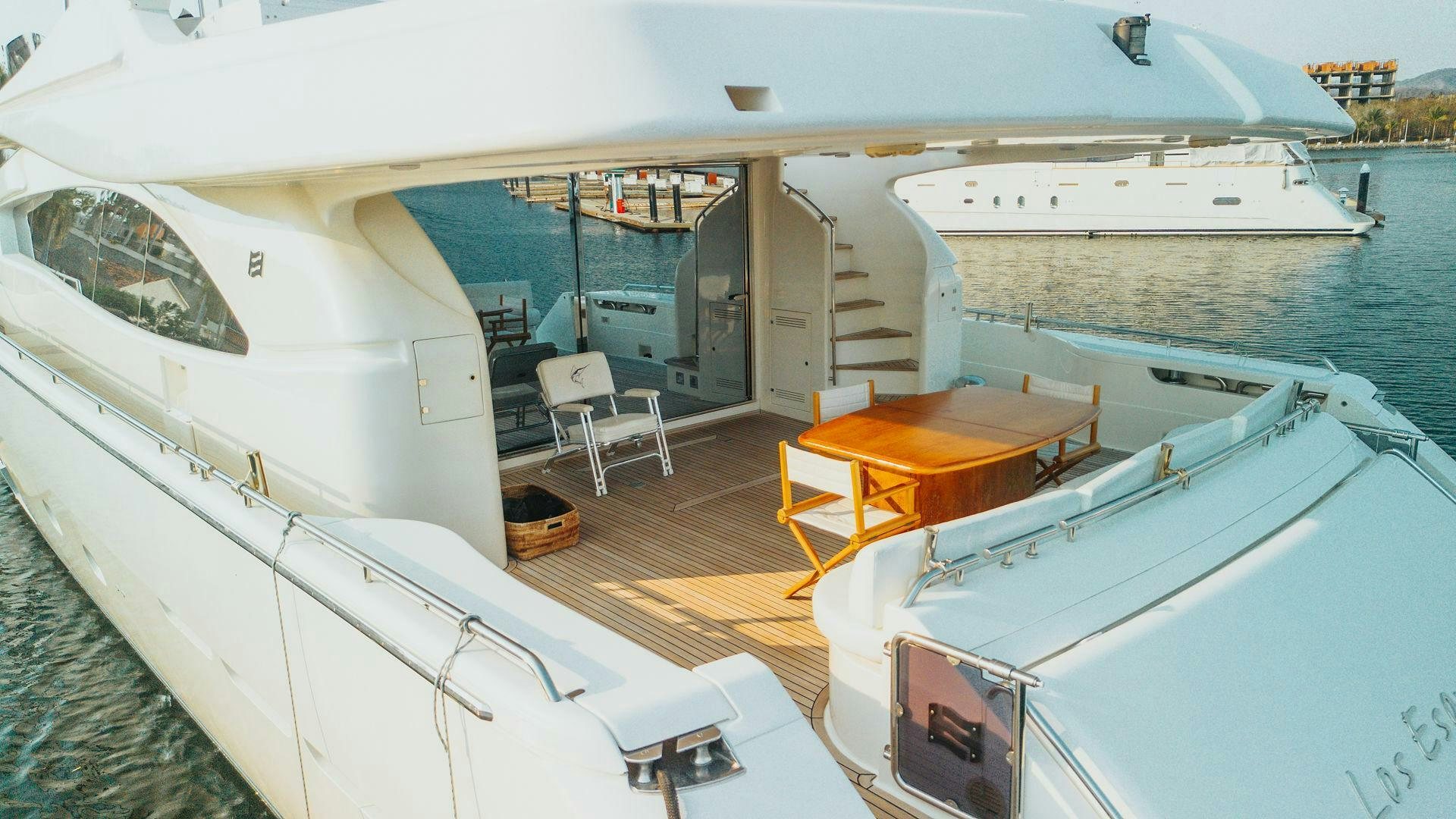 a boat on the water aboard LOS ESQUINKLES Yacht for Sale