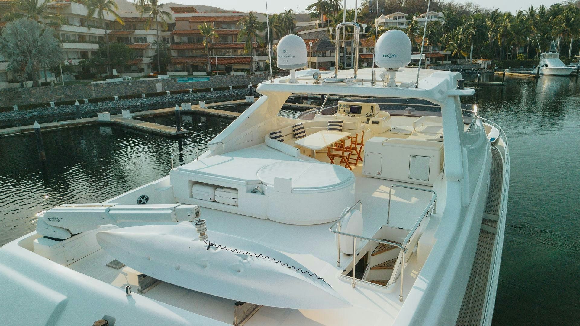 a boat on the water aboard LOS ESQUINKLES Yacht for Sale