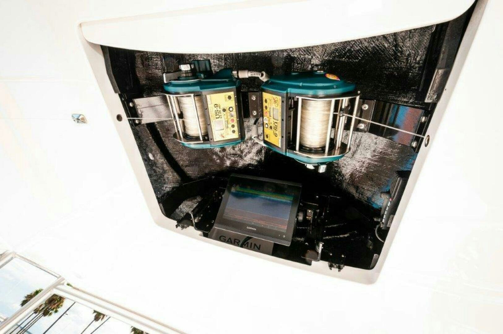 a close-up of a machine aboard GUNNSLINGER Yacht for Sale