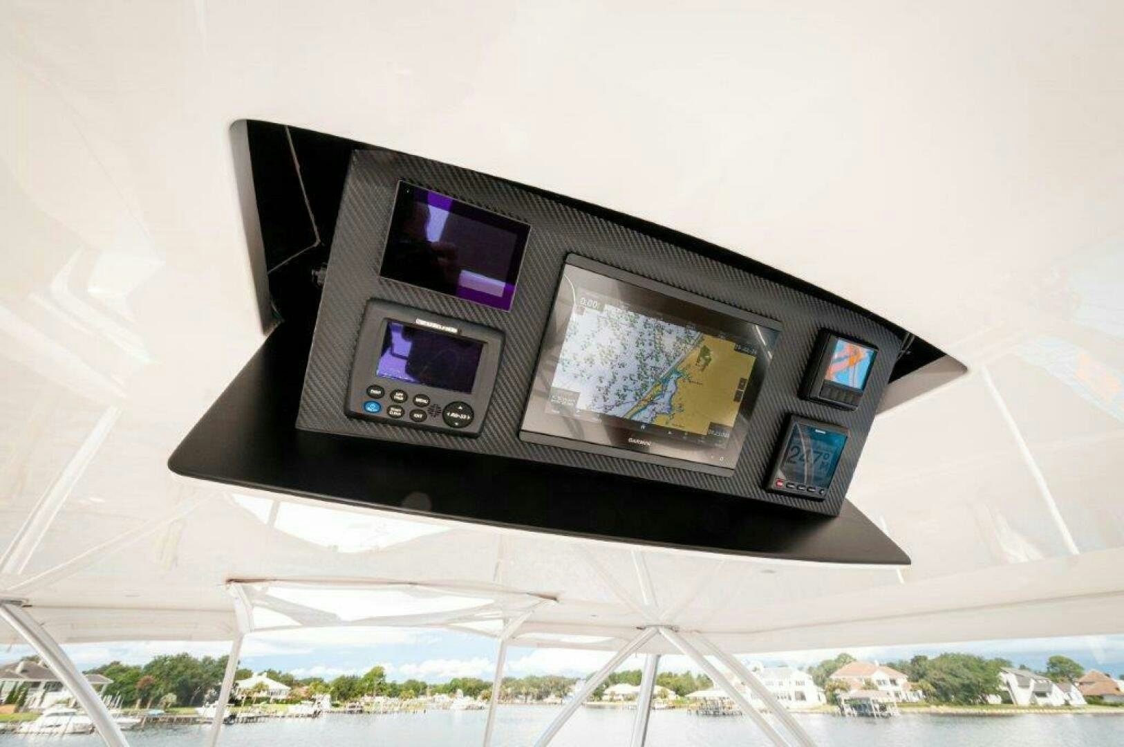 a group of rectangular electronic devices aboard GUNNSLINGER Yacht for Sale