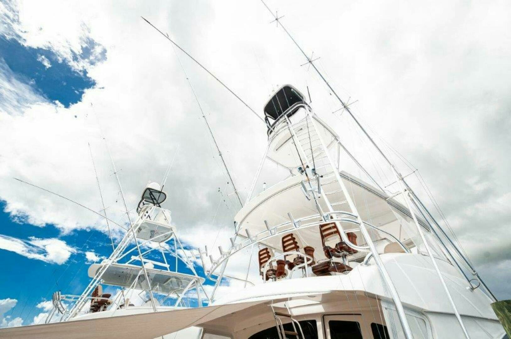 a boat with a sail aboard GUNNSLINGER Yacht for Sale
