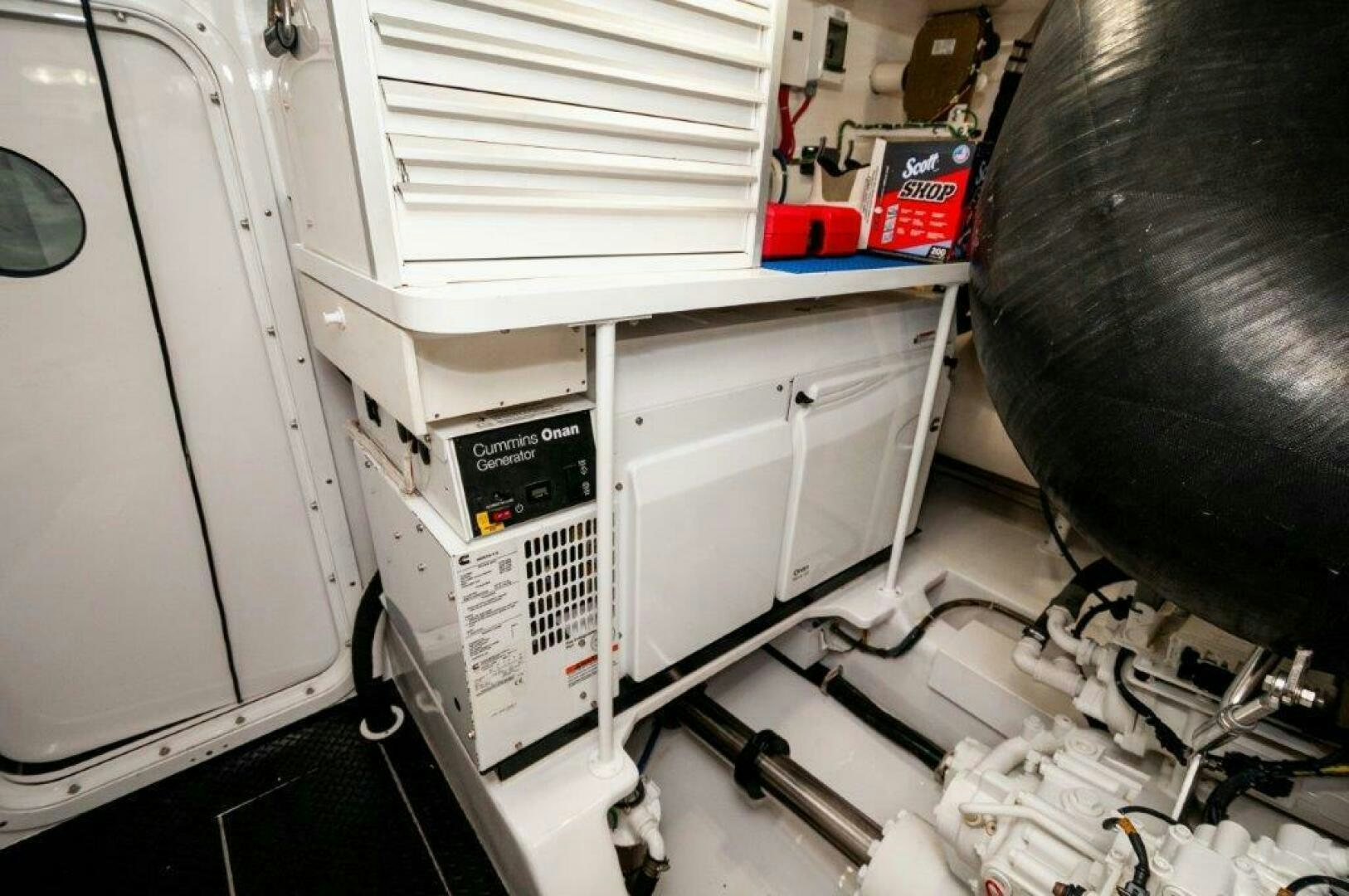 a machine with wires aboard GUNNSLINGER Yacht for Sale