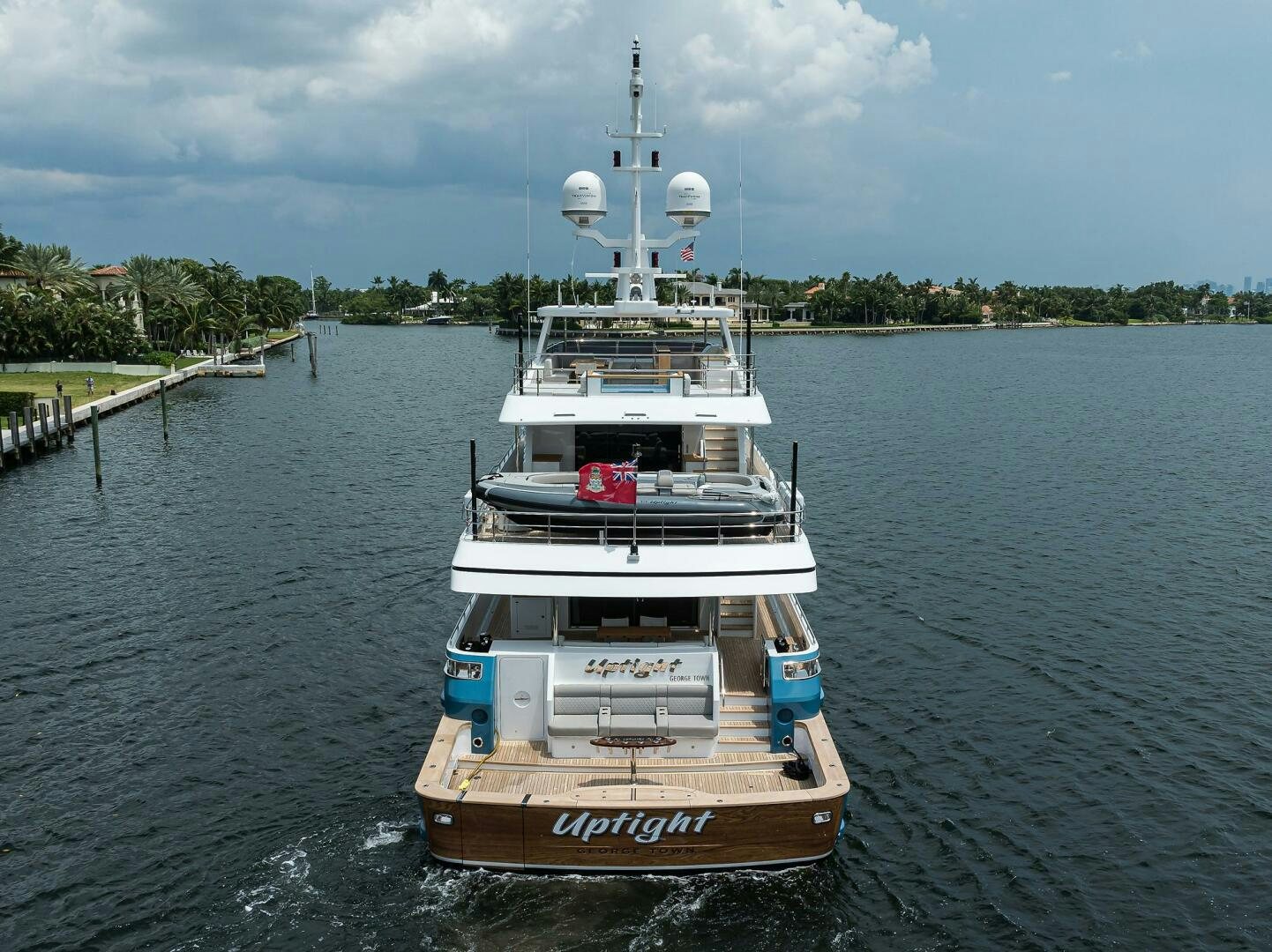 a boat on the water aboard UPTIGHT Yacht for Sale