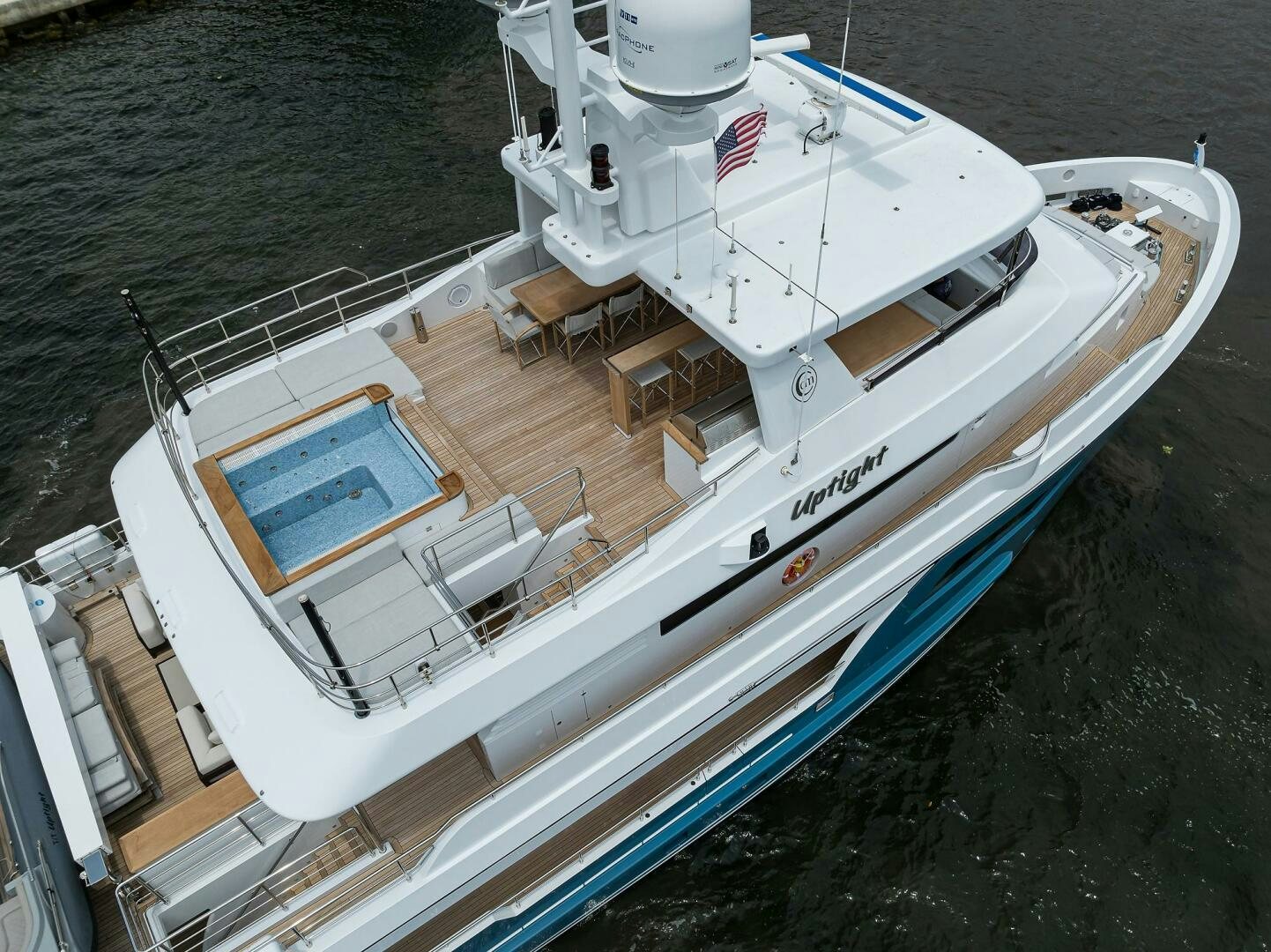 a boat on the water aboard UPTIGHT Yacht for Sale