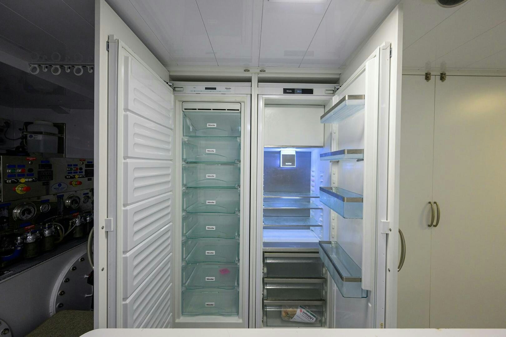 a room with a door open aboard UPTIGHT Yacht for Sale