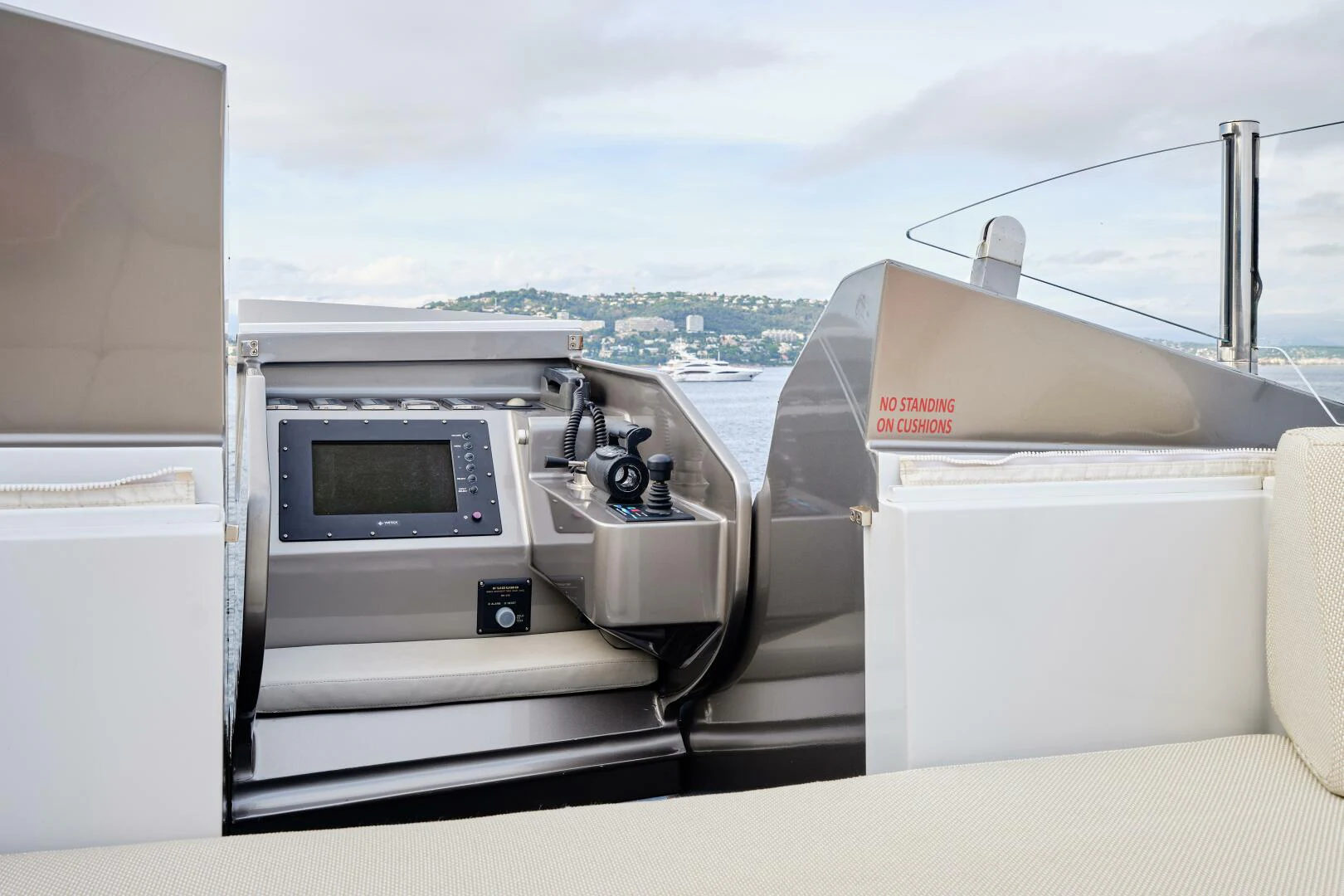 a boat on the water aboard SANAM Yacht for Sale