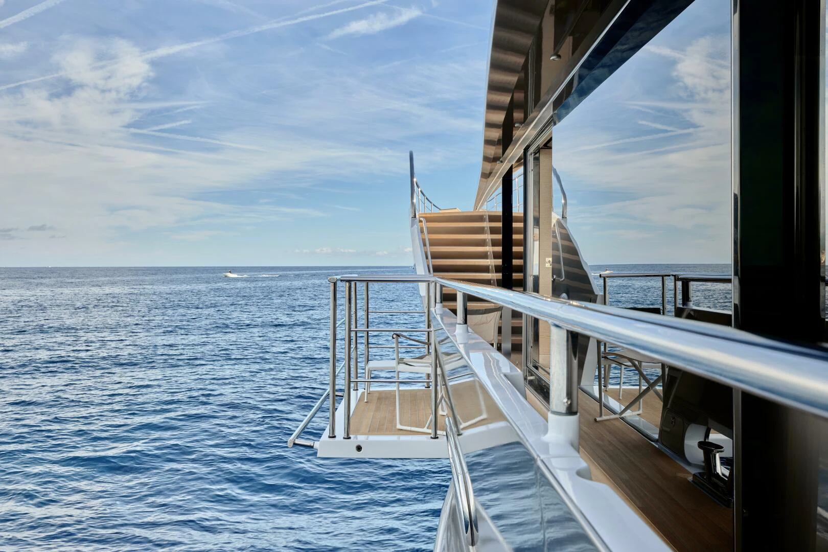 a boat on the water aboard SANAM Yacht for Sale