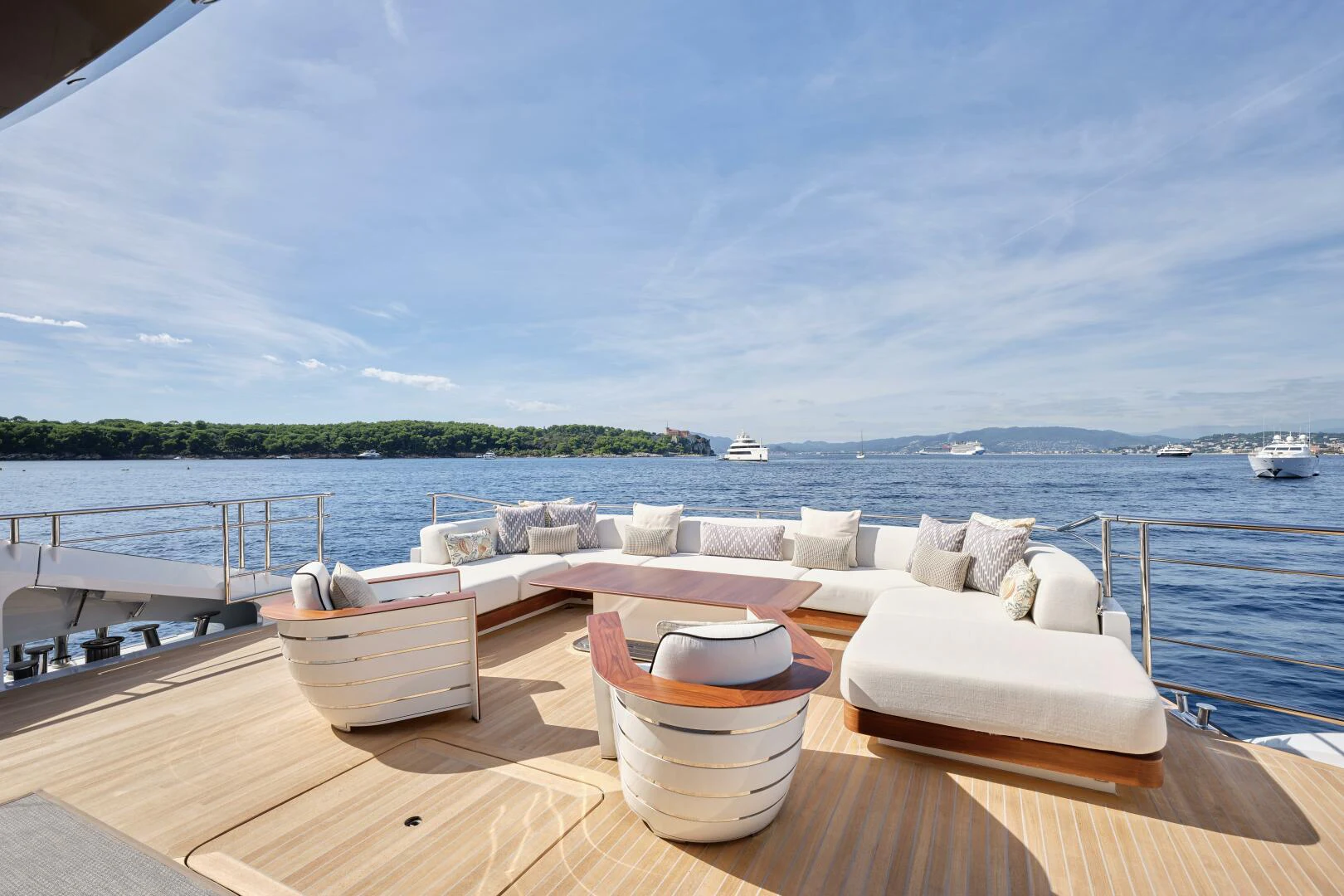 a boat on the water aboard SANAM Yacht for Sale